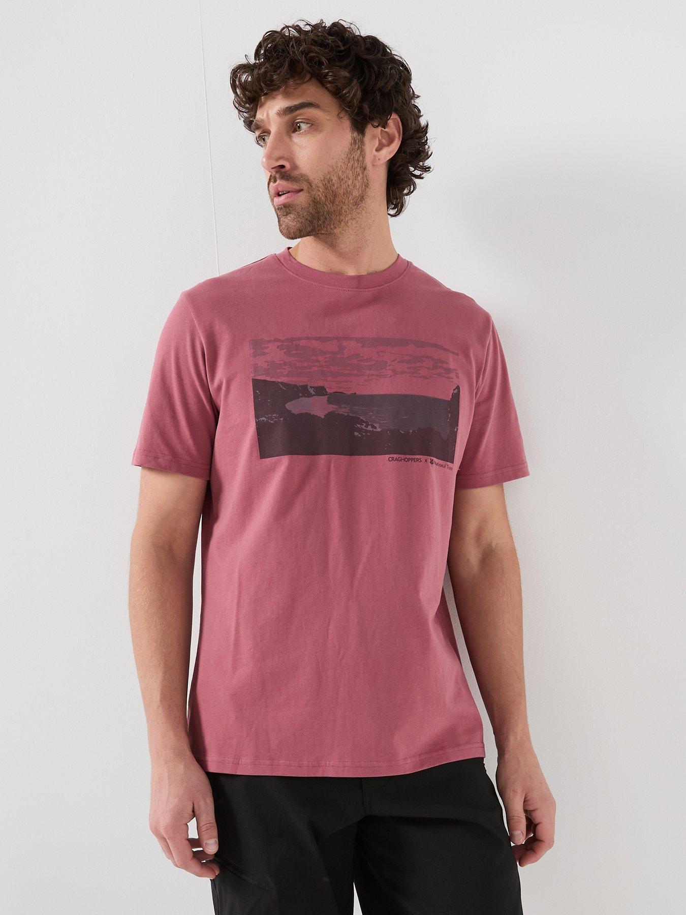 Craghoppers Mens National Trust Sabden T-Shirt - Red
