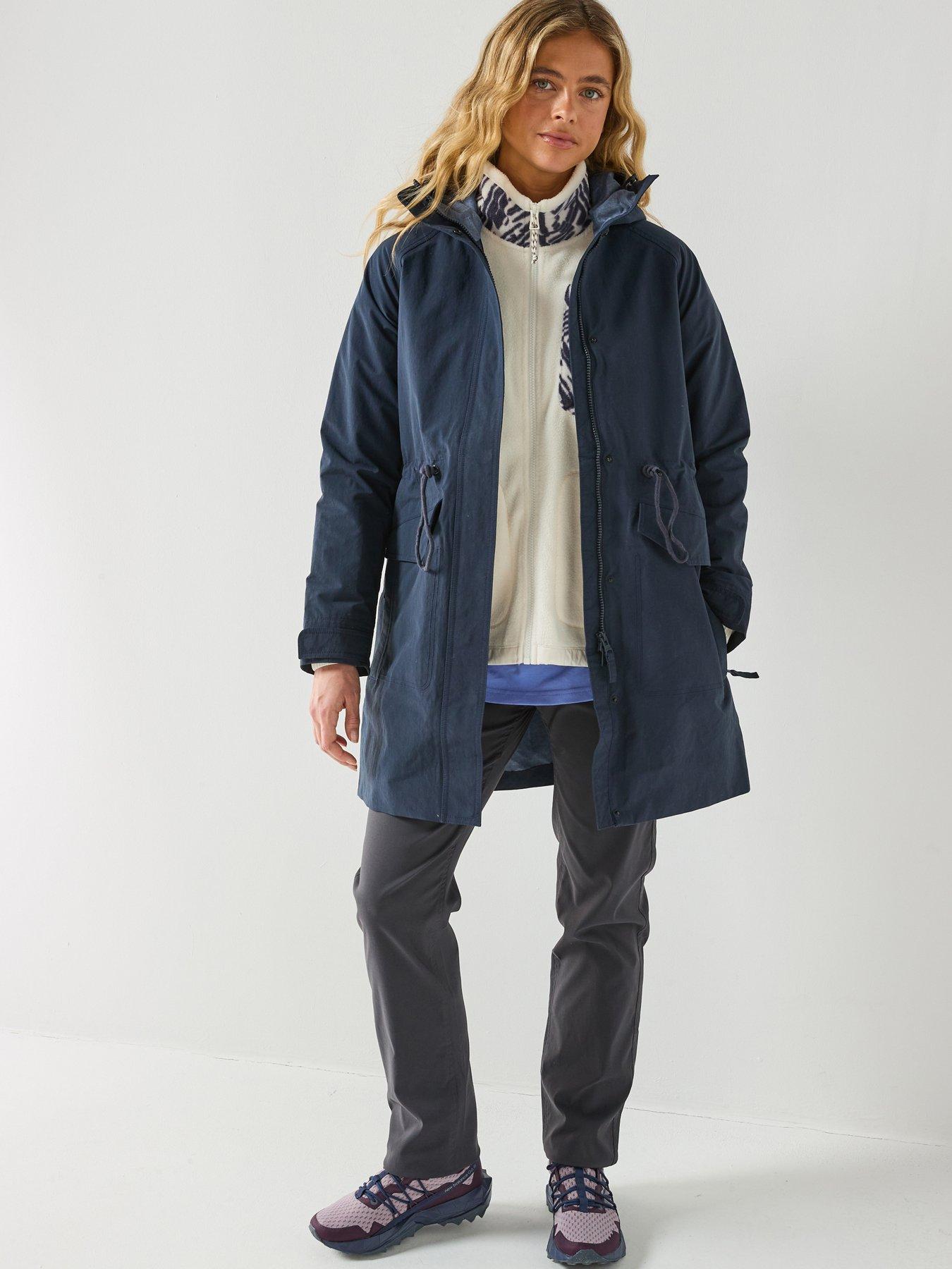 Craghoppers Womens Emilia Longline Waterproof Jacket - Navy