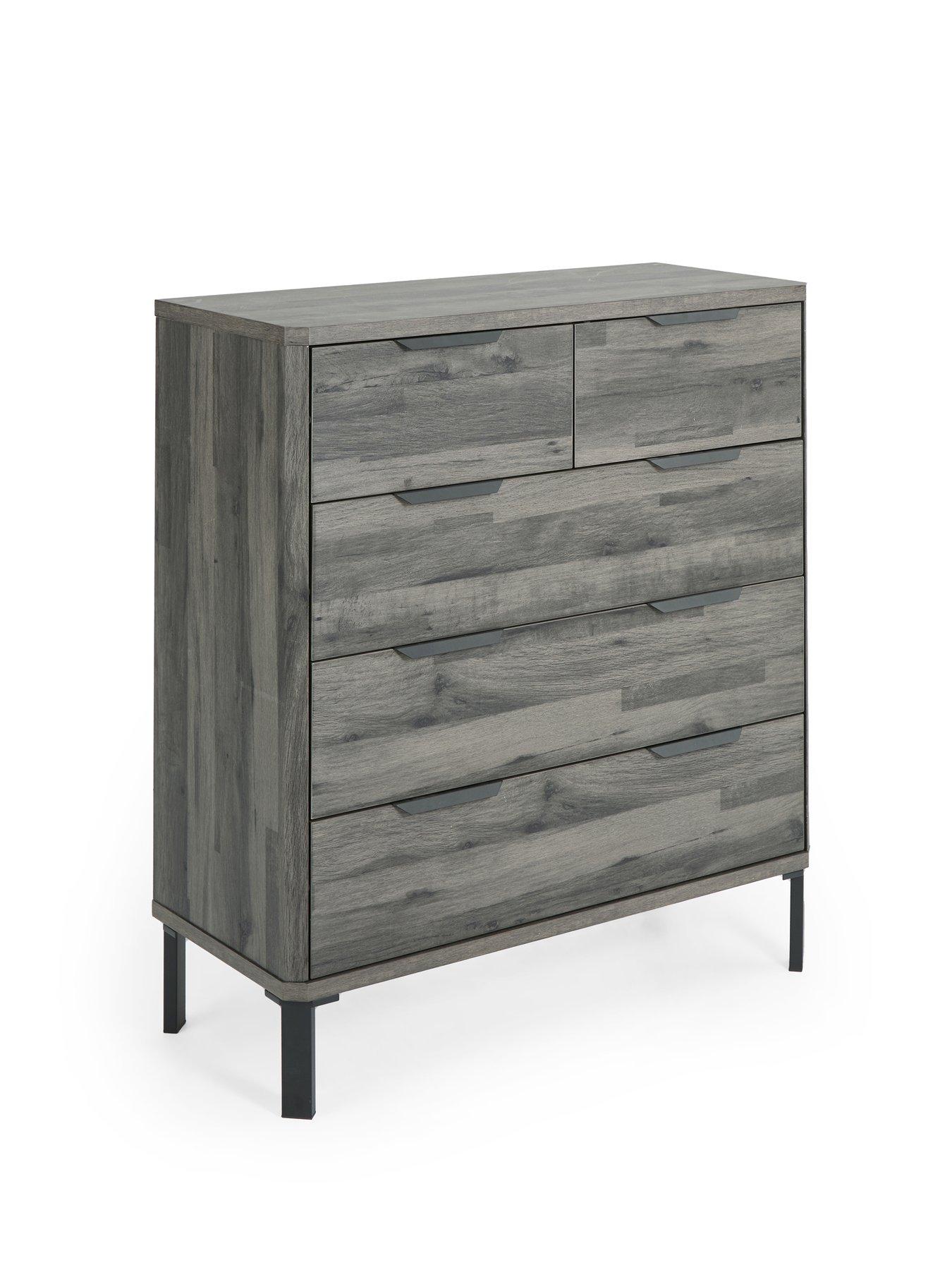 Image 3 of 7 of Very Home Harlem 2&nbsp;+ 3 Chest Of Drawers - Black Oak - FSC&reg; Certified
