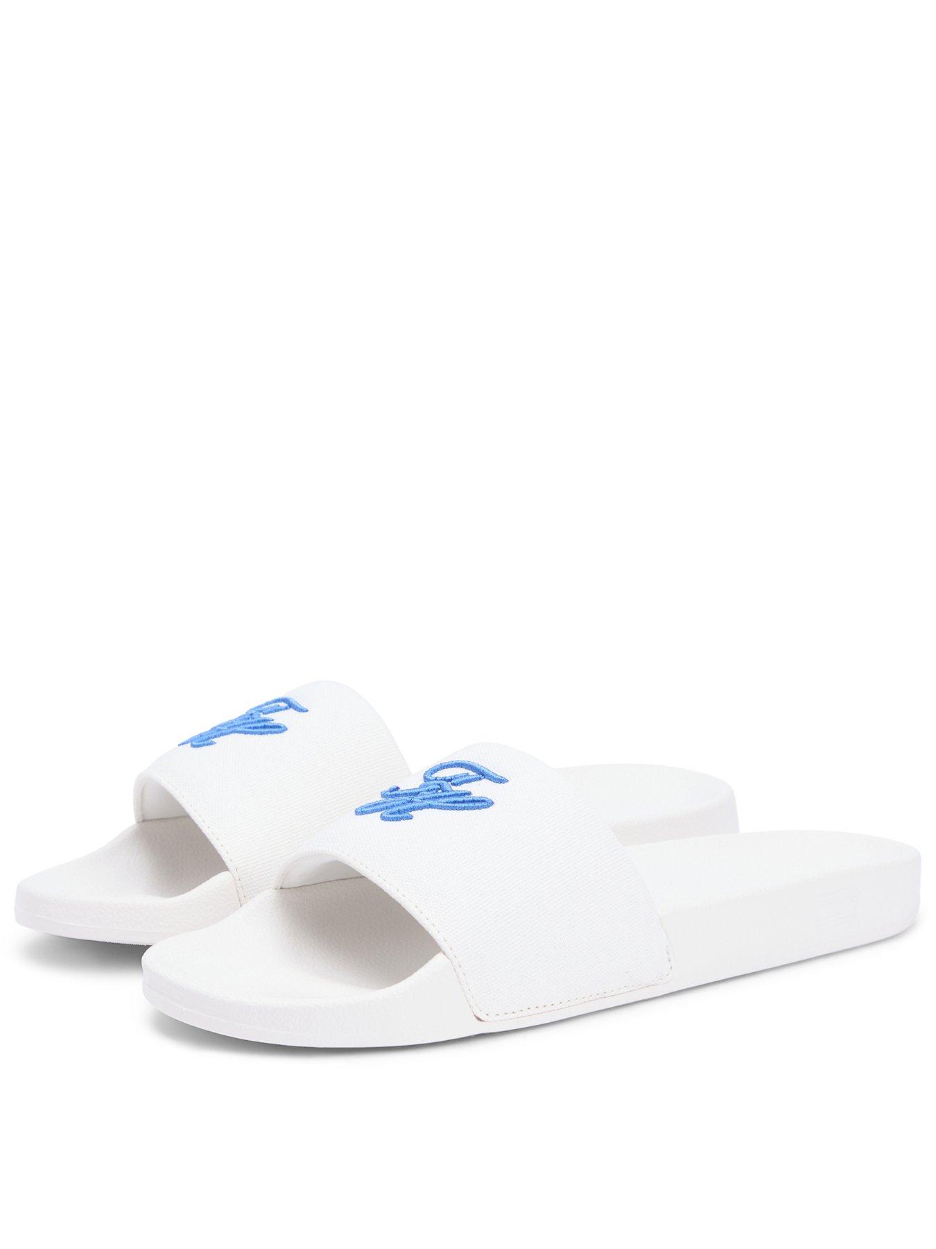 Tommy Hilfiger TH Script Pool Slide - Beige