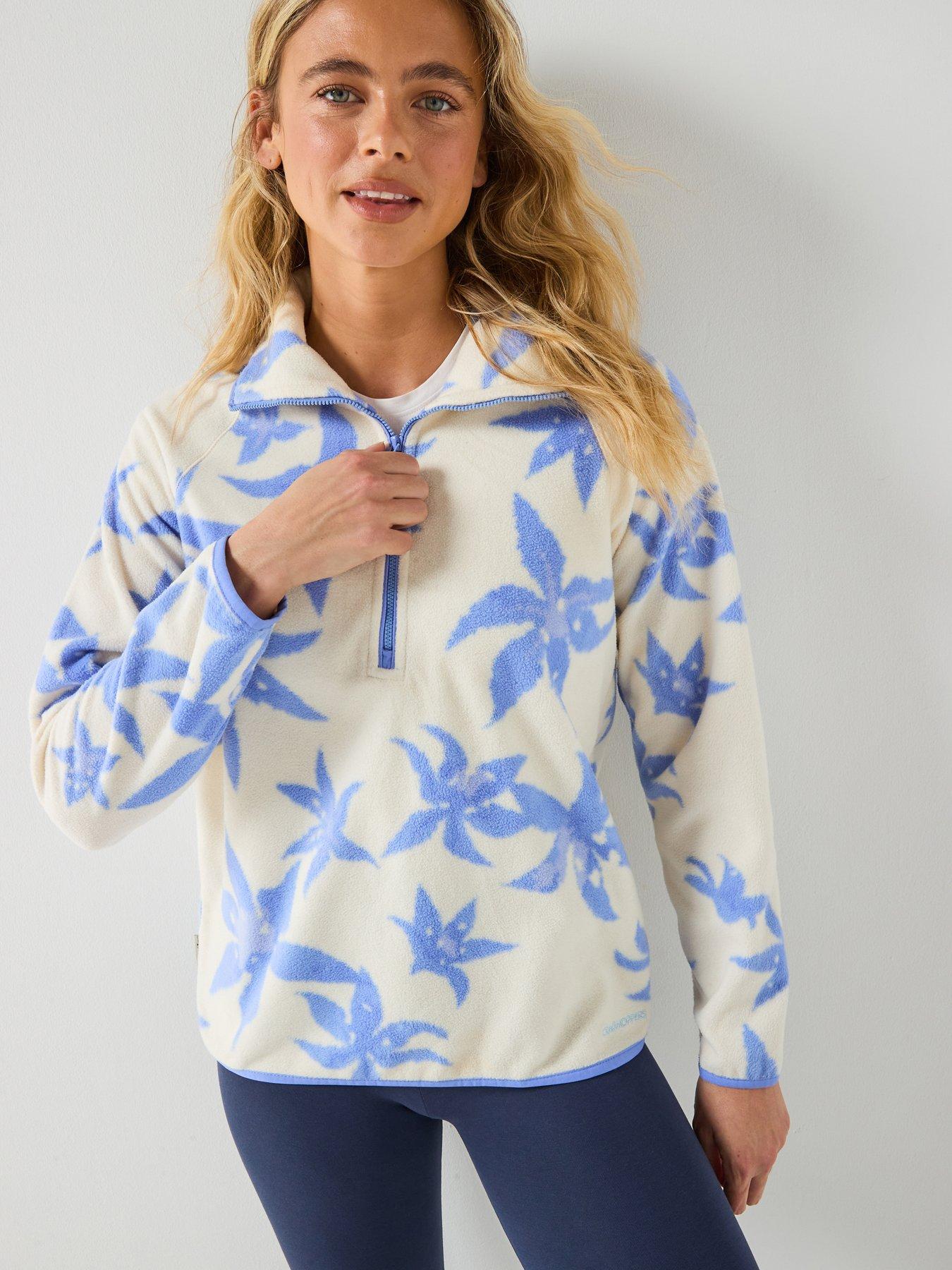 Craghoppers Womens National Trust Reedmace Half Zip Fleece - Blue