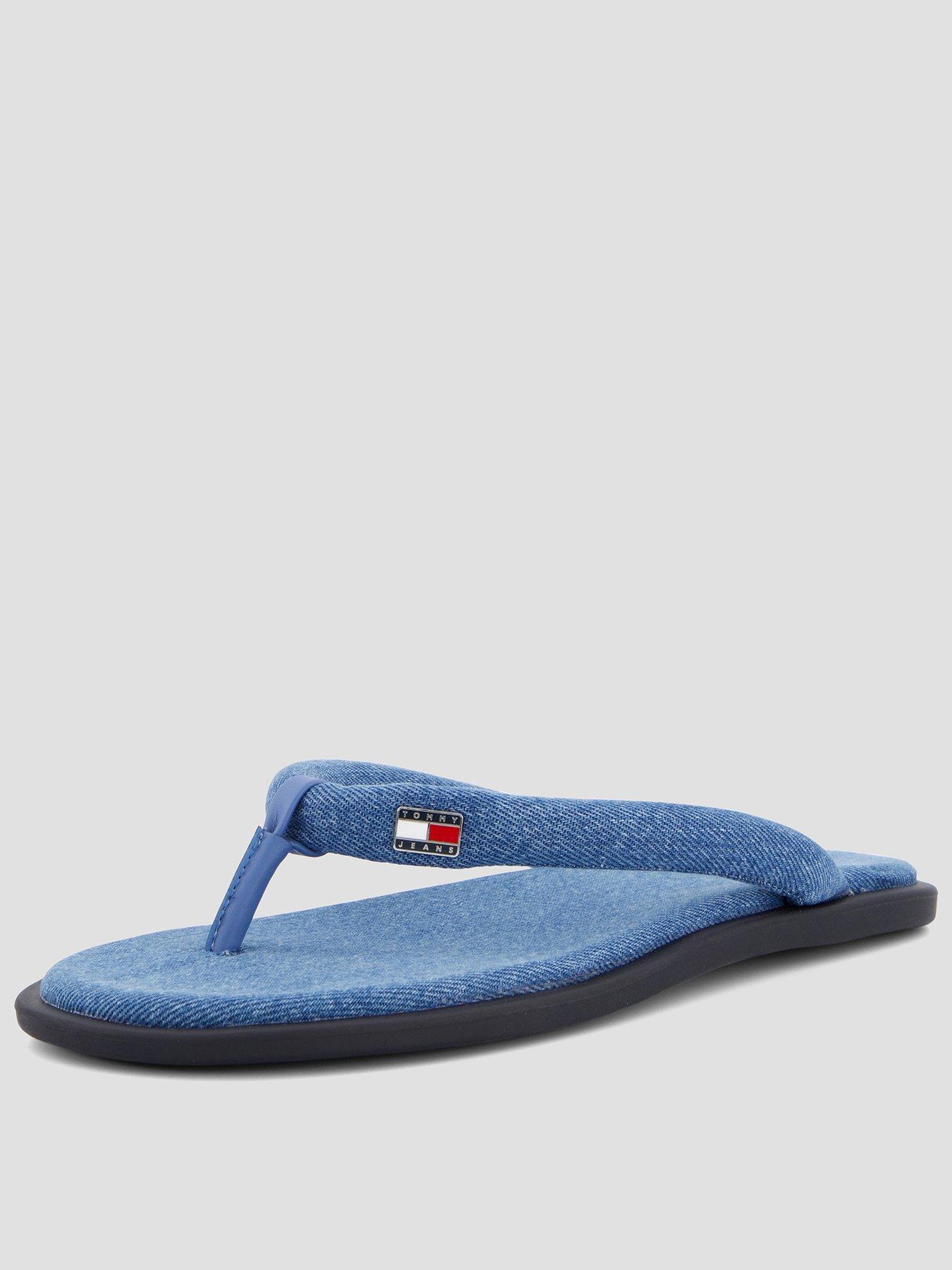 Tommy Jeans Tjw Padded Denim Casual Slide - Blue