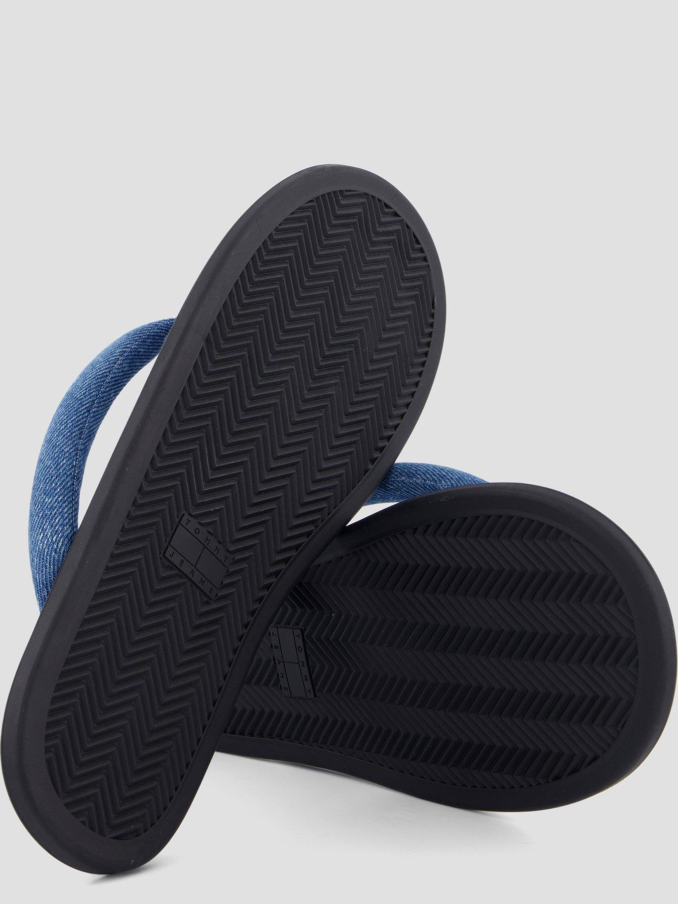 Image 4 of 7 of Tommy Jeans Tjw Padded Denim Casual Slide - Blue