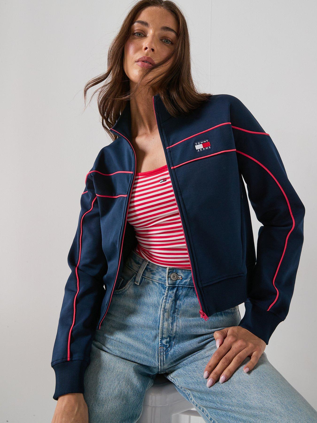 Tommy Jeans Zip Thru Hoodie - Navy