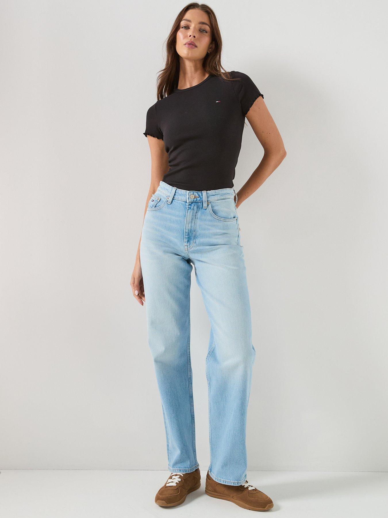 Image 5 of 6 of Tommy Jeans Short Sleeve Rib Top