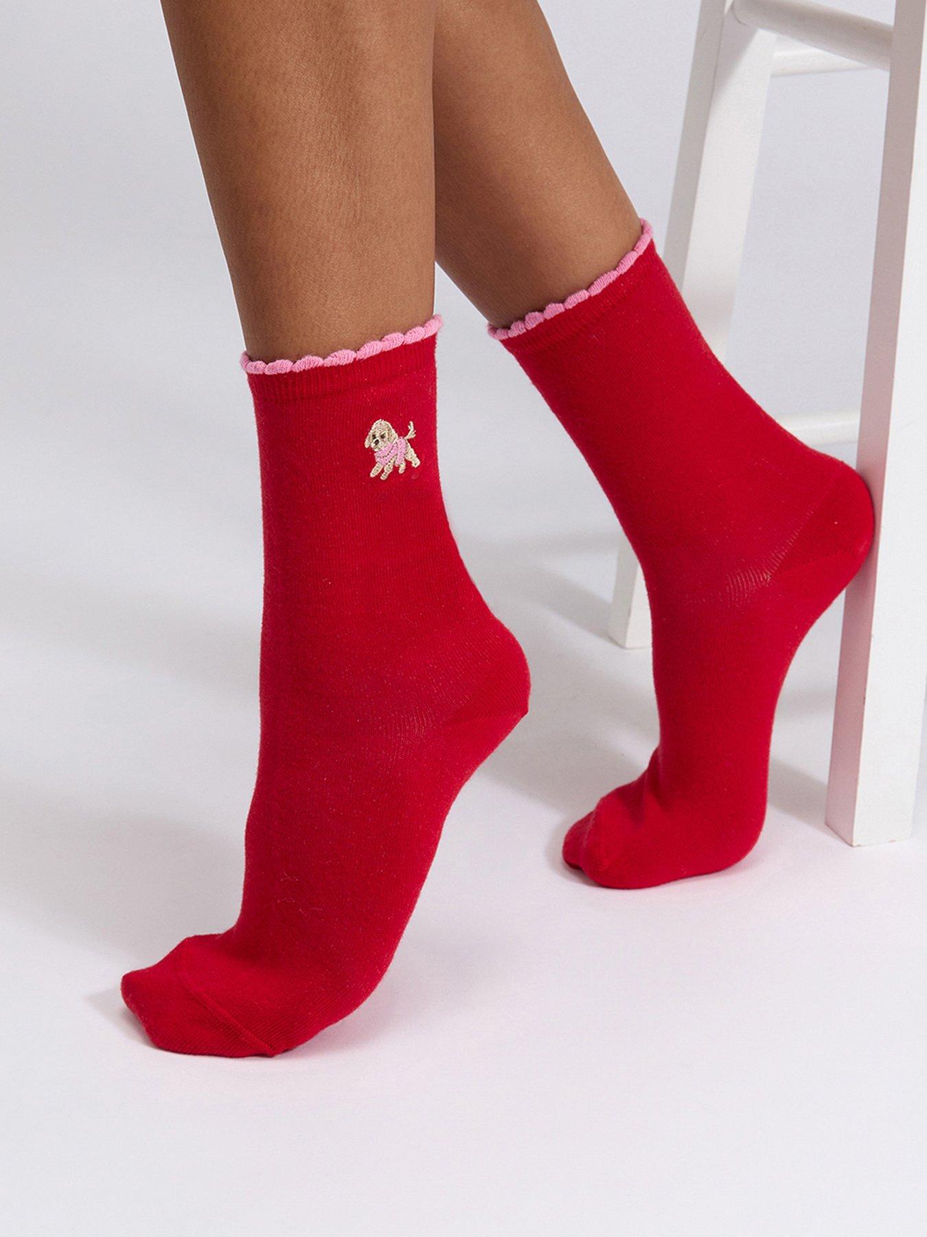  image of boux-avenue-cockapoo-sock-gift-box-red