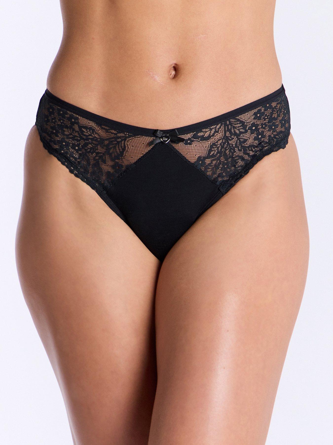 Image 1 of 5 of Boux Avenue 2 Pack Medium Flow Period Pants - Black