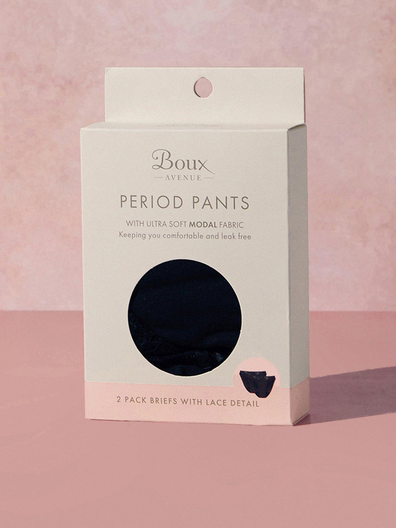 Image 3 of 5 of Boux Avenue 2 Pack Medium Flow Period Pants - Black