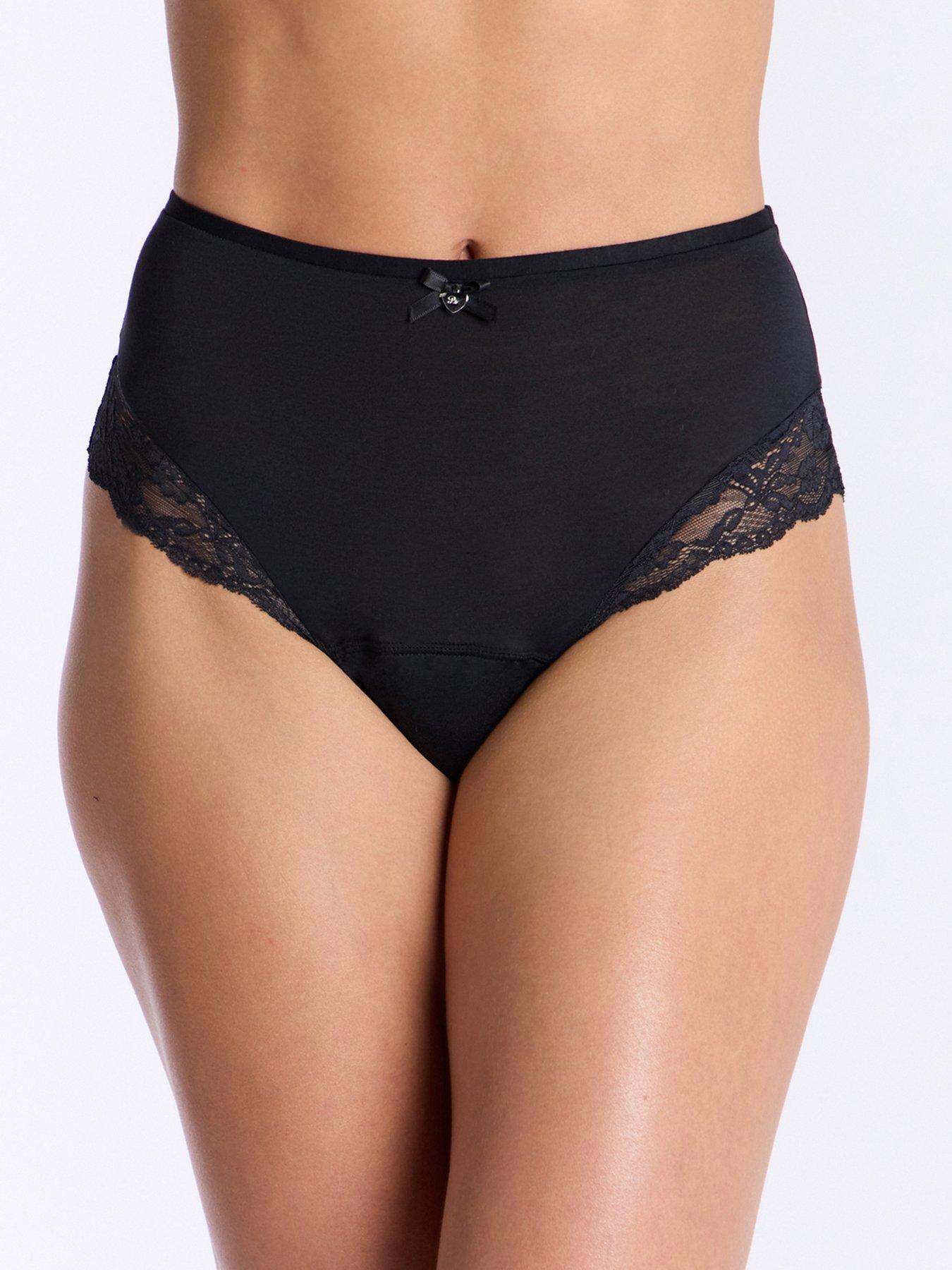 Image 1 of 5 of Boux Avenue Boux Avenue 2 Pack Heavy Flow Period Pants - Black