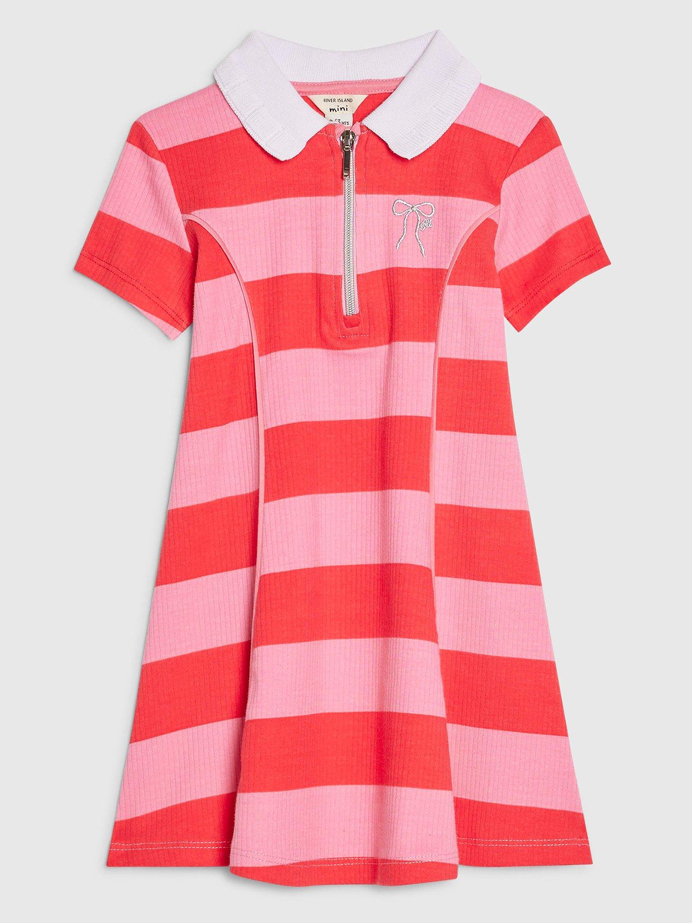 river-island-mini-girls-stripe-bow-polo-dress-pink