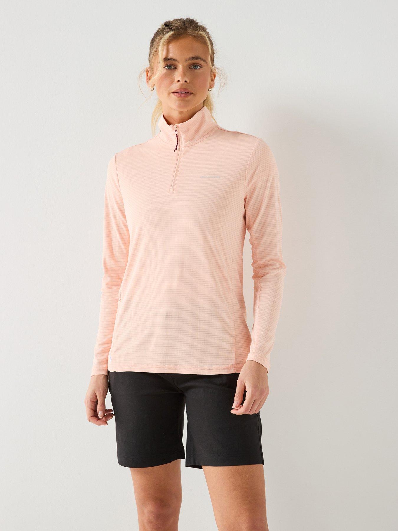 Craghoppers Womens Nosilife Solarshield+ Half Zip Top - Pink