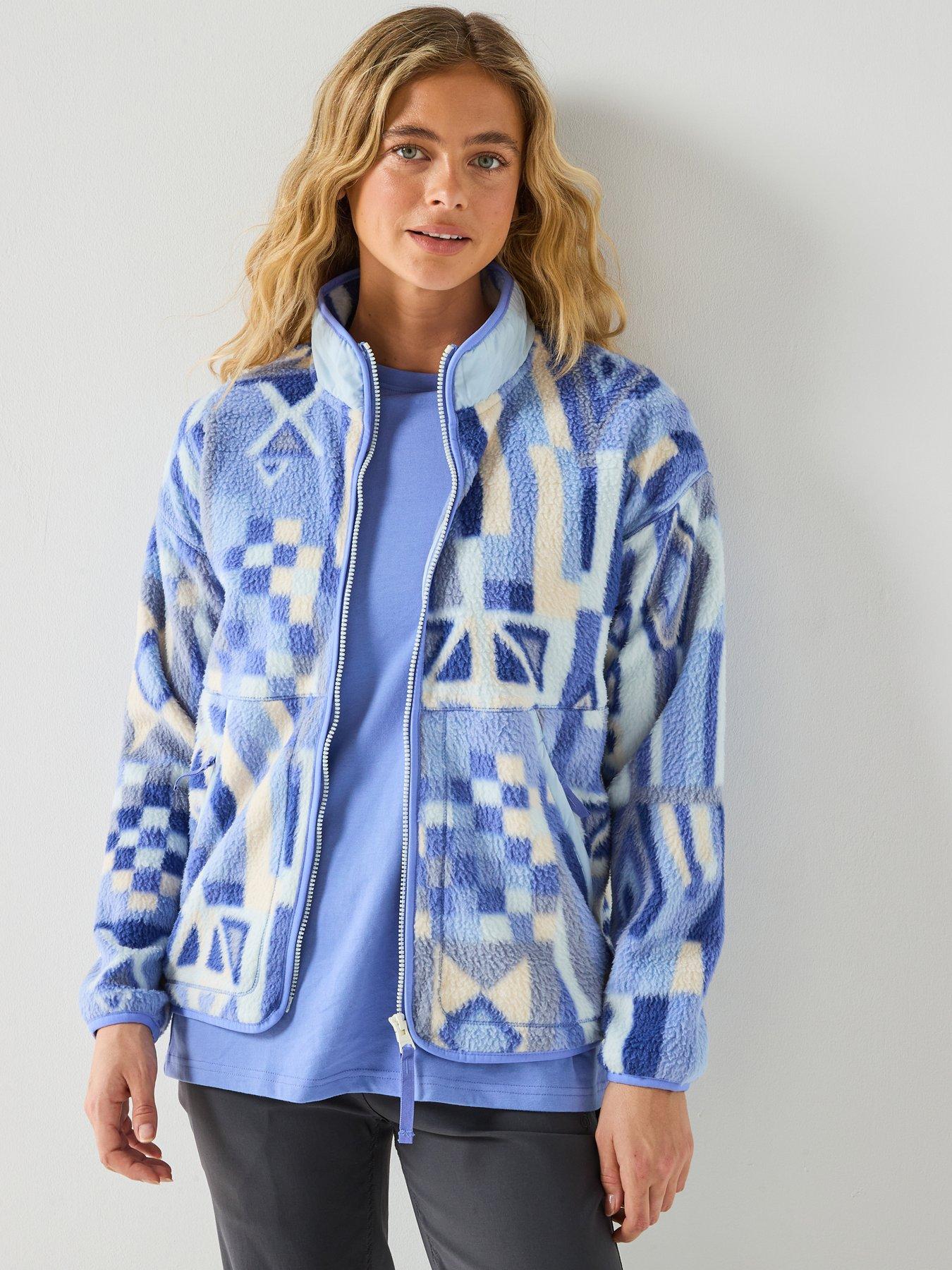 Craghoppers Womens Dante Printed Full Zip Fleece - Blue