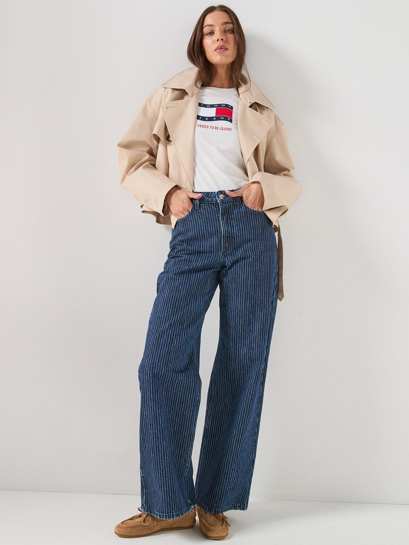 Image 3 of 6 of Tommy Jeans Short Trench Coat - White
