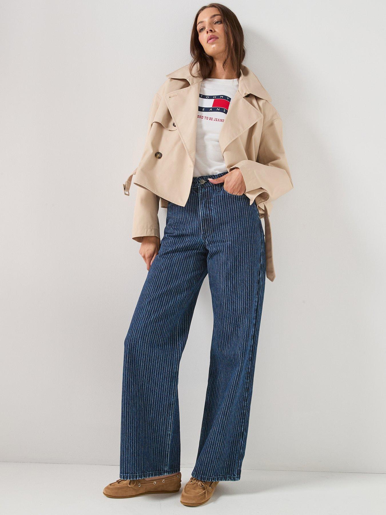 Image 5 of 6 of Tommy Jeans Short Trench Coat - White