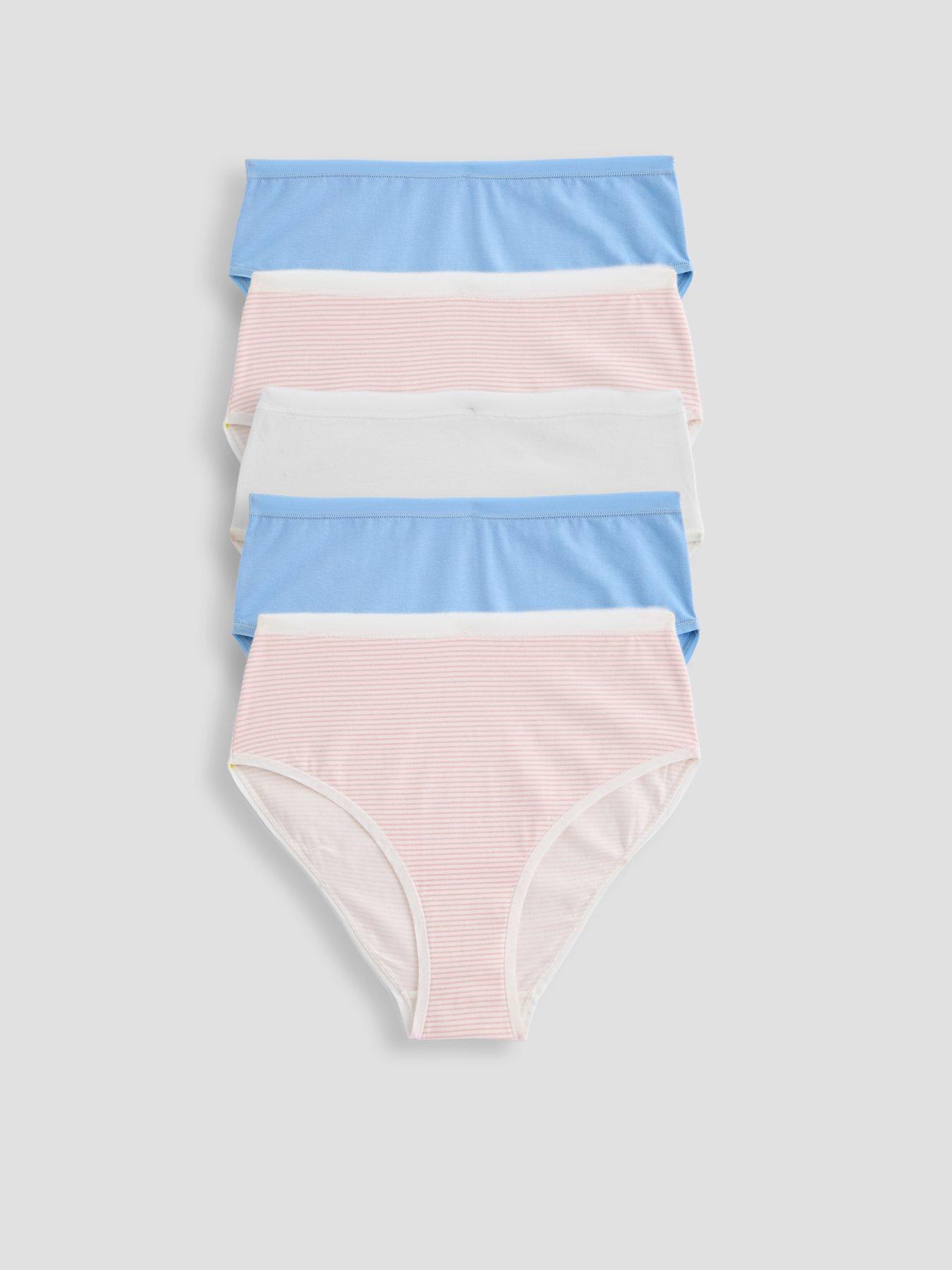 The Very Collection 5Pk Cotton High Waist Plain Knickers - Multi