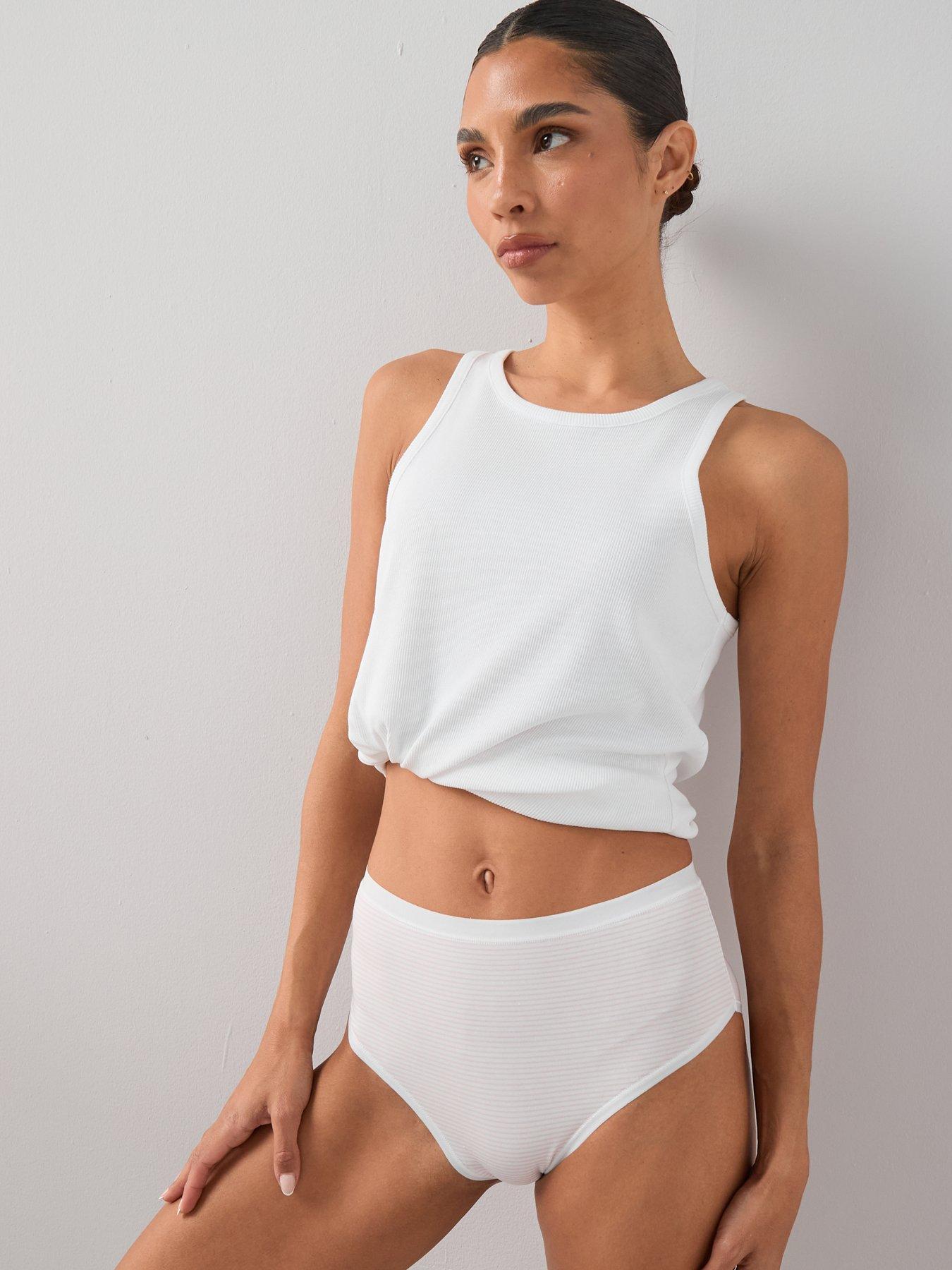 Image 2 of 6 of The Very Collection 5Pk Cotton High Waist Plain Knickers - Multi