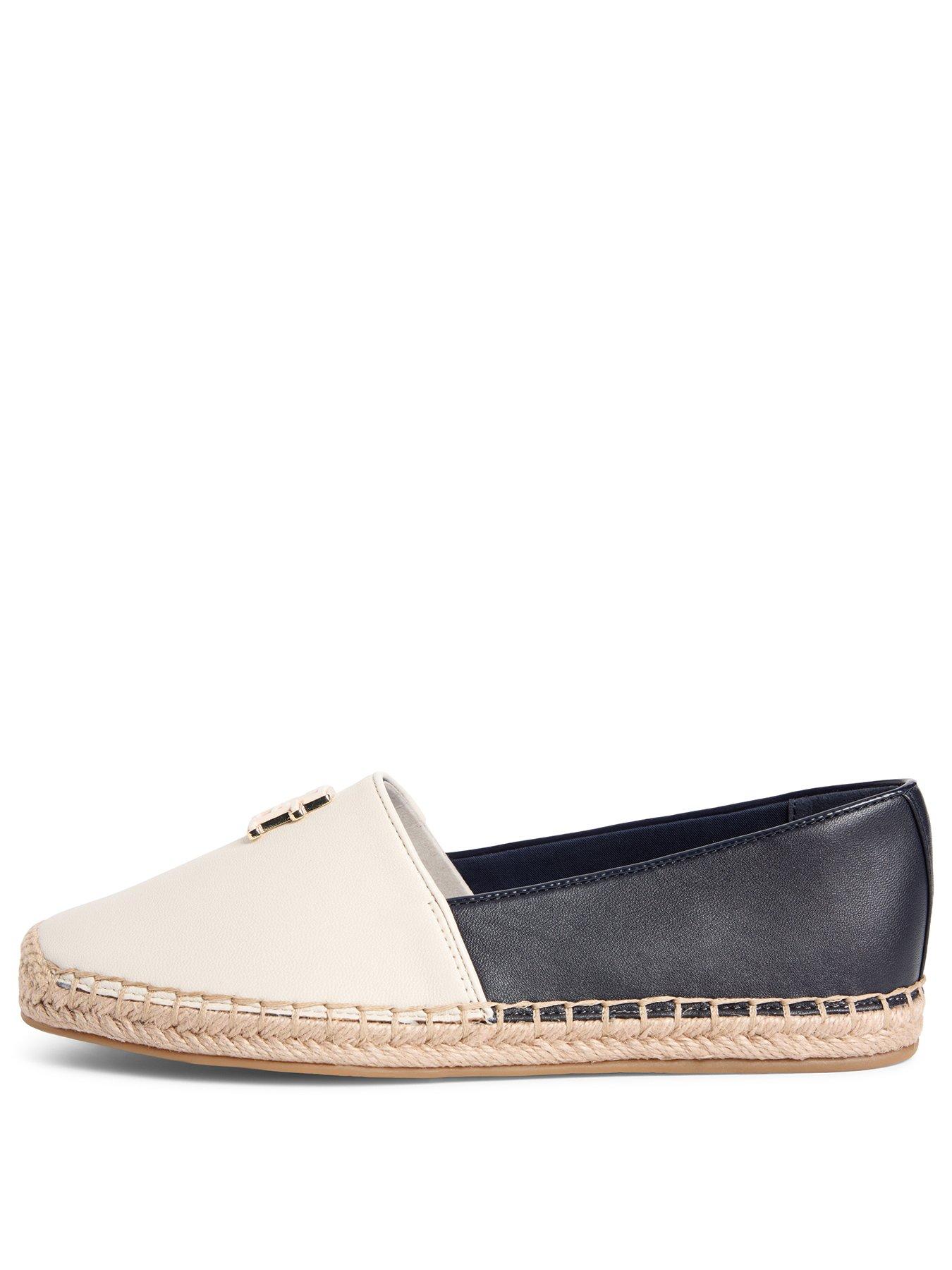  image of tommy-hilfiger-th-logo-leather-espadrille-blue