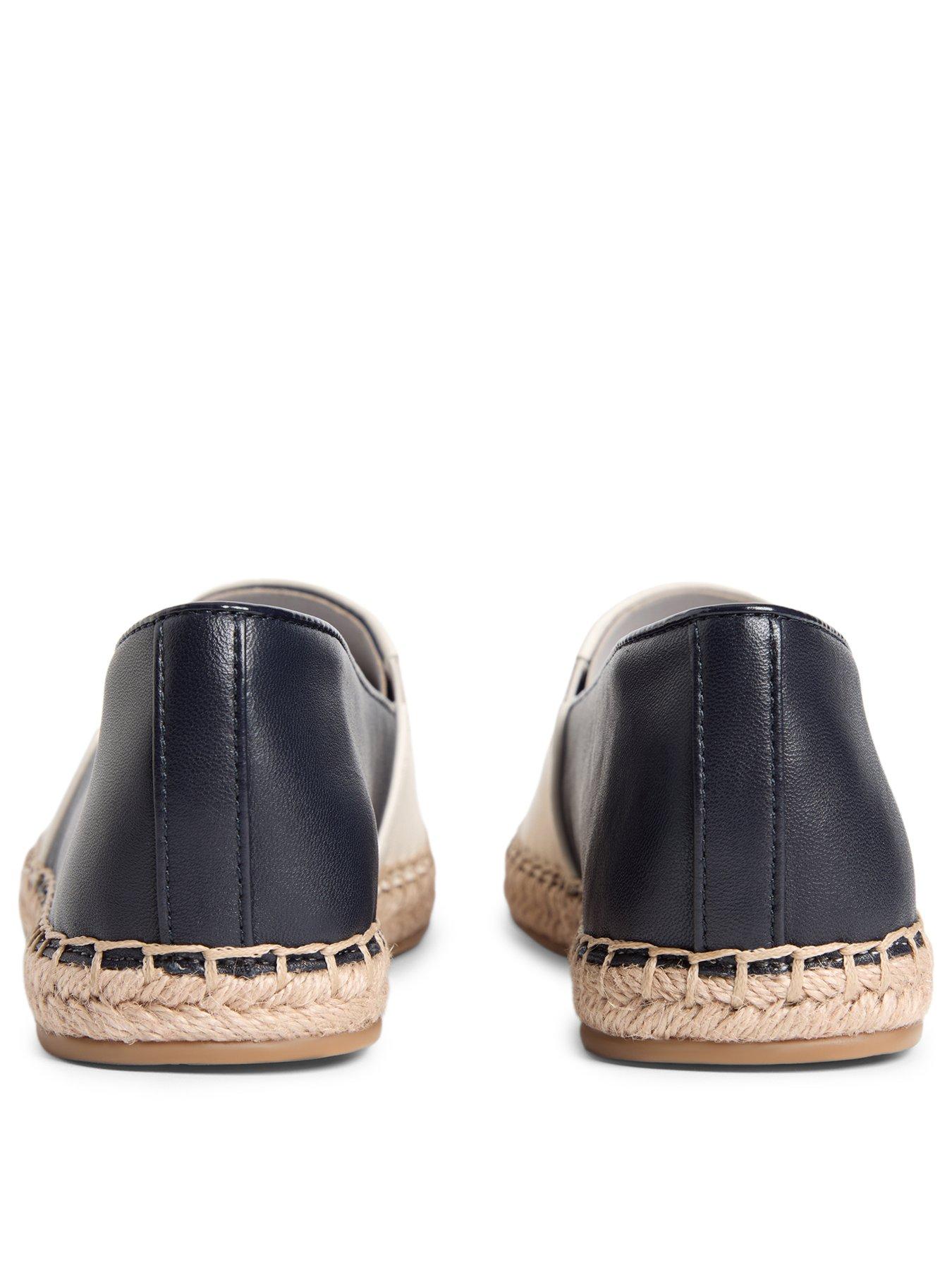  image of tommy-hilfiger-th-logo-leather-espadrille-blue
