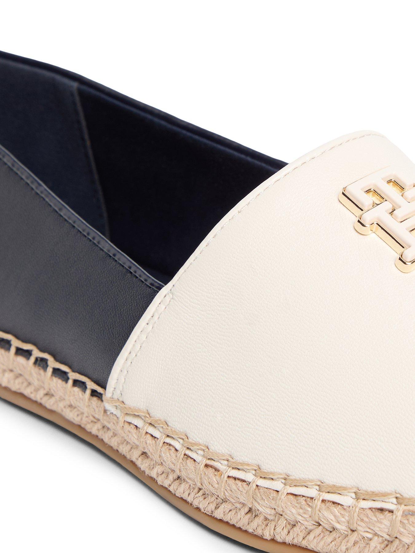  image of tommy-hilfiger-th-logo-leather-espadrille-blue