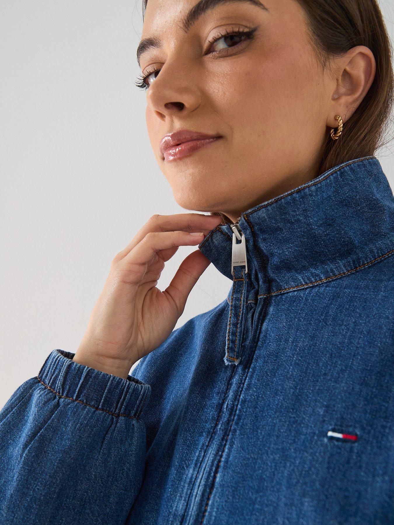 Image 4 of 6 of Tommy Jeans Chambray Jacket - Blue
