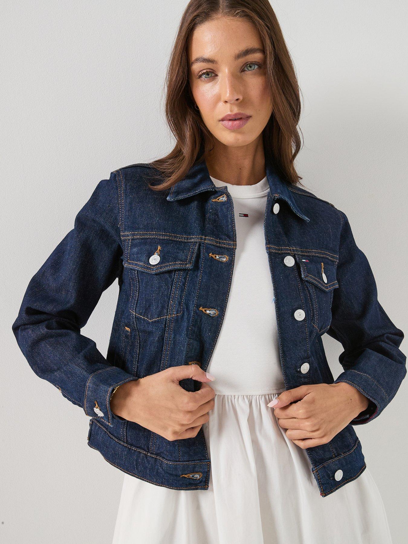Tommy Jeans Denim Trucker Jacket - Dark Denim