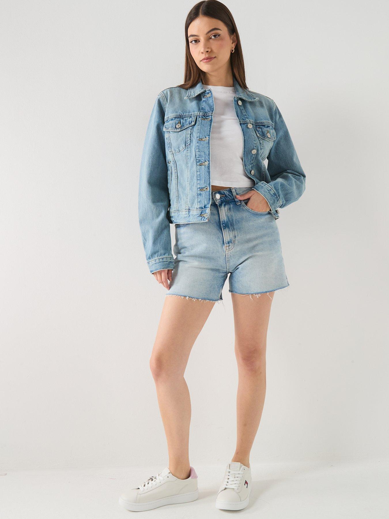 Image 3 of 6 of Tommy Jeans Denim Trucker Jacket - Light D