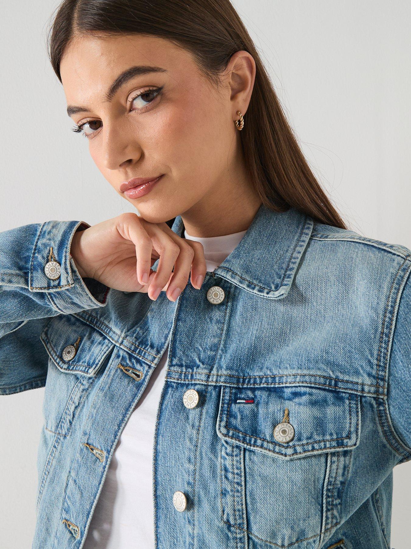Image 4 of 6 of Tommy Jeans Denim Trucker Jacket - Light D