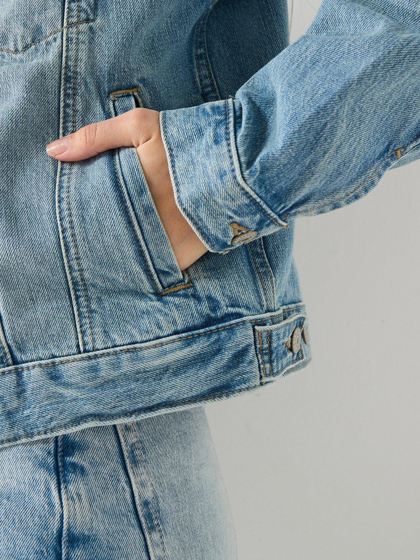 Image 6 of 6 of Tommy Jeans Denim Trucker Jacket - Light D