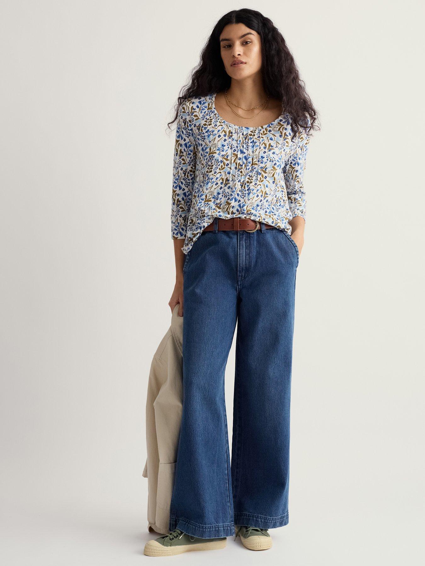  image of seasalt-cornwall-penhollow-top-white