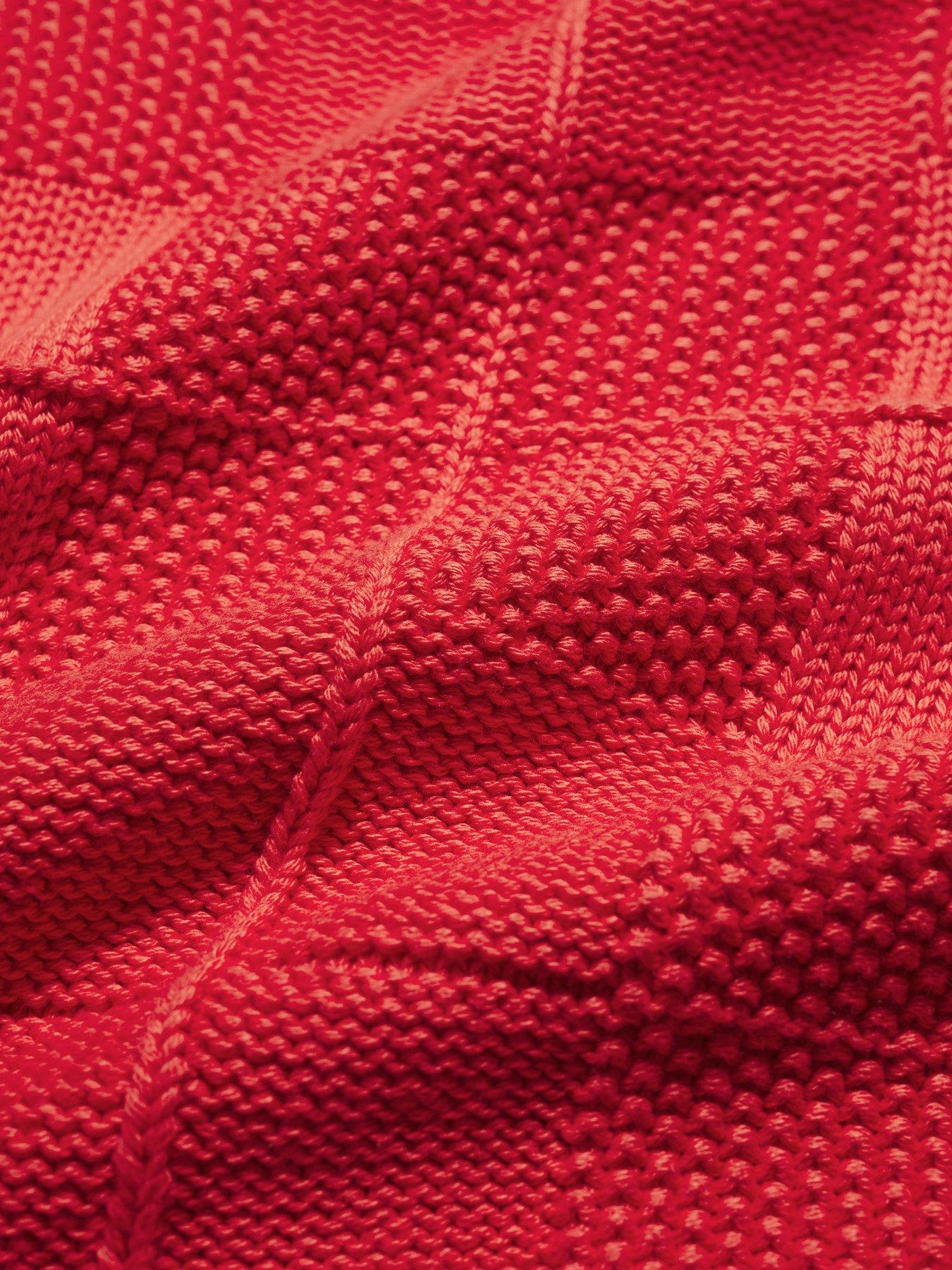  image of seasalt-cornwall-hedge-rock-mixed-stitch-crew-neck-jumper-cayenne