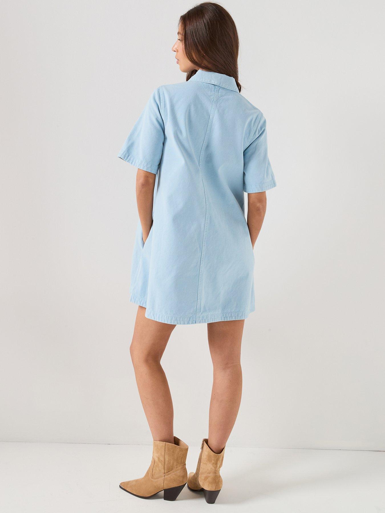 Image 2 of 4 of Tommy Jeans A-line Dress - Blue