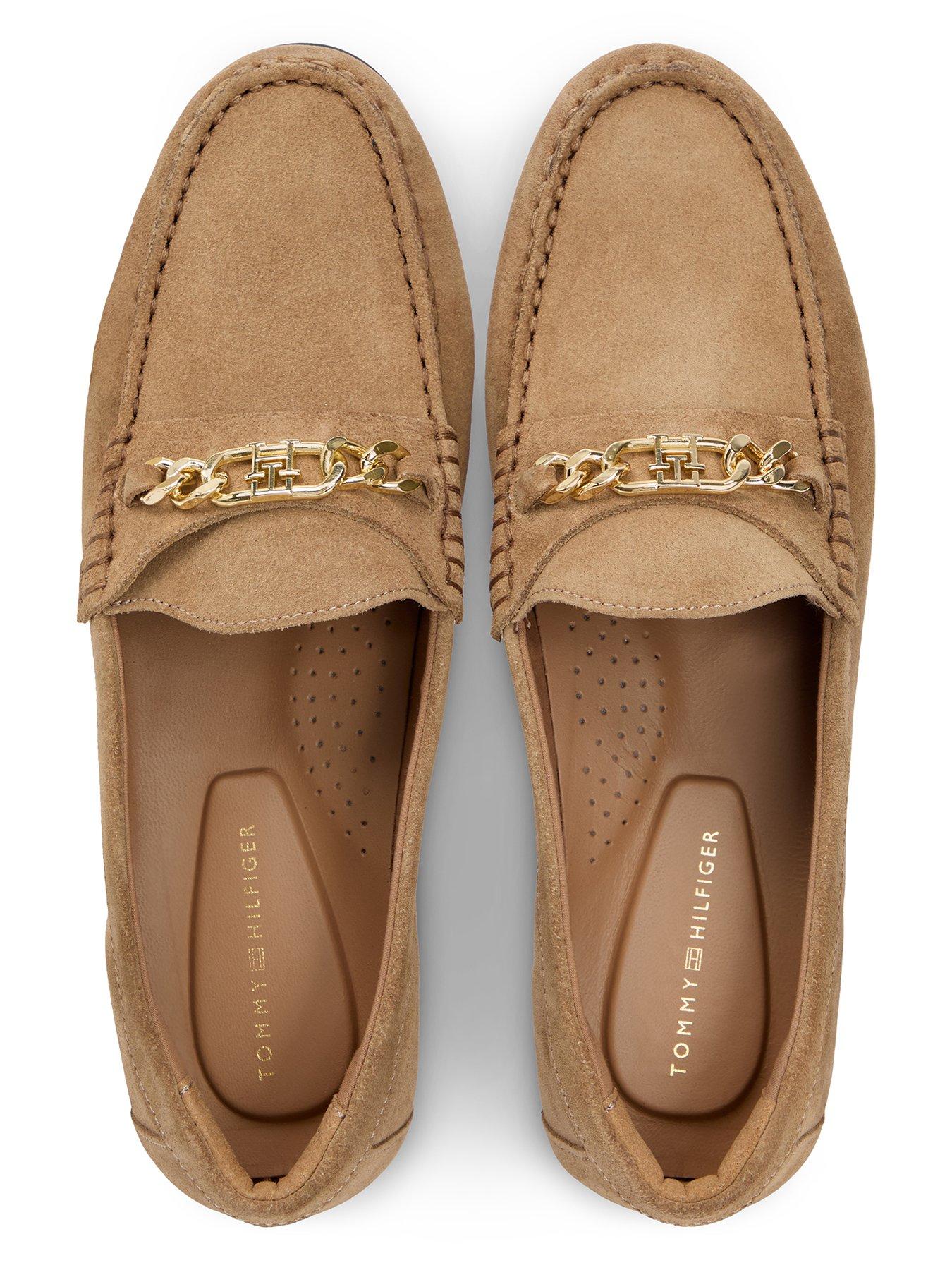 Image 4 of 6 of Tommy Hilfiger Chain Suede Loafer - Green