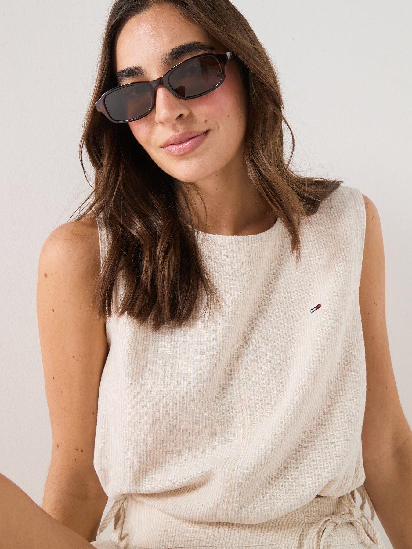 Tommy Jeans Linen Blouse - White