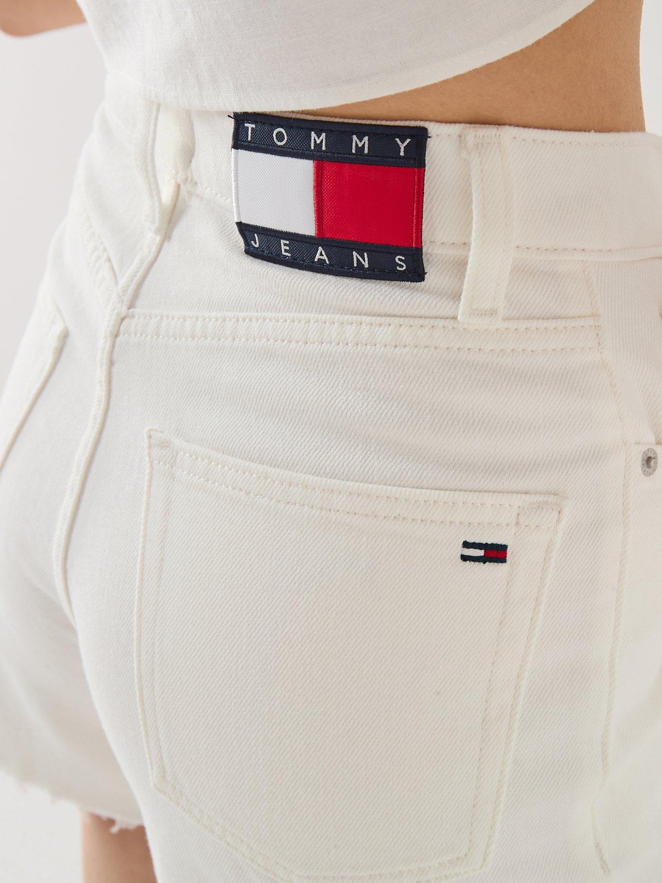 Image 4 of 6 of Tommy Jeans Mom Short - White Denim