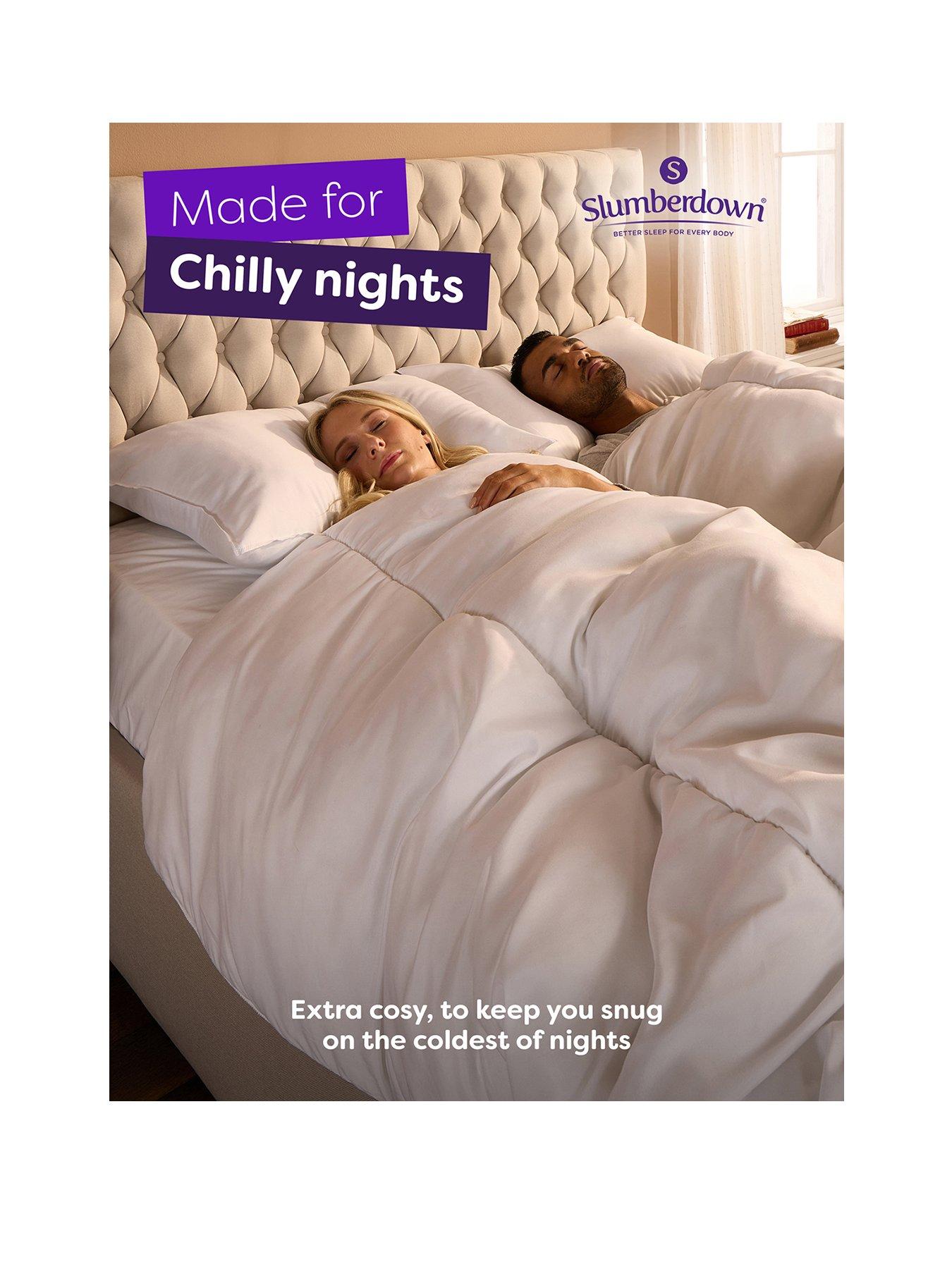 stillFront image of slumberdown-slumberdown-chilly-nights-15-tog-duvet-2-super-support-pillows