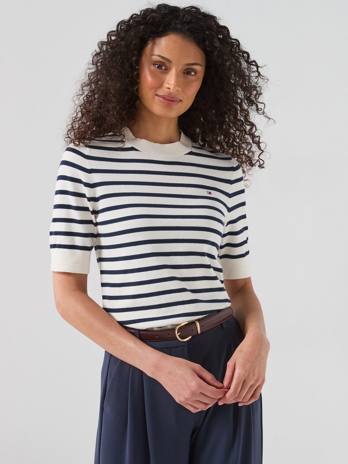 Tommy Hilfiger Fine Knit Jersey Short Sleeve Jumper