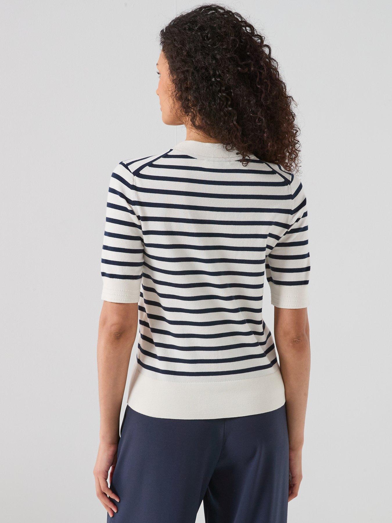 Image 2 of 6 of Tommy Hilfiger Fine Knit Jersey Short Sleeve Jumper