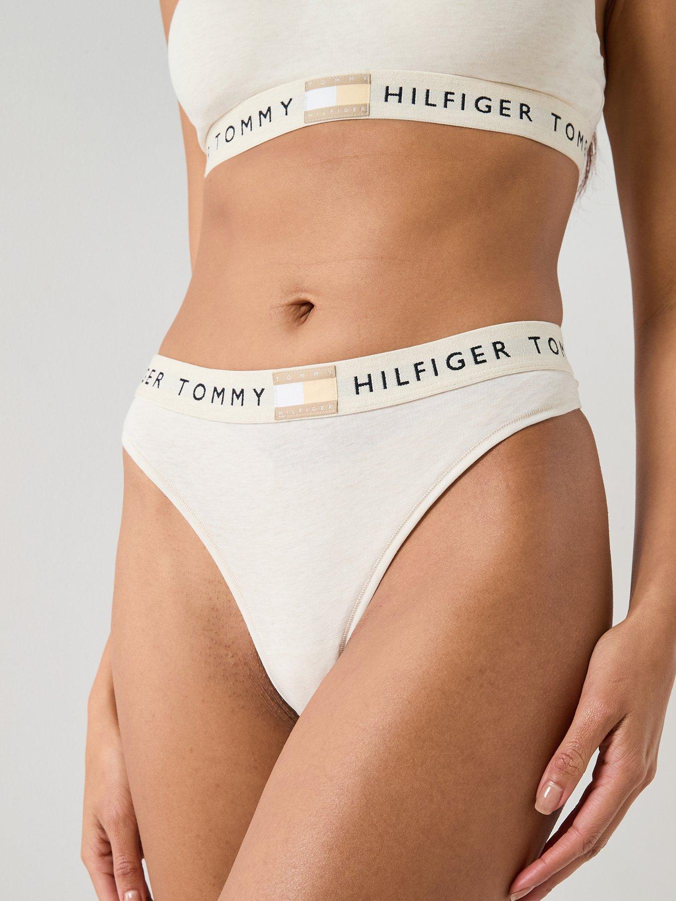 Image 1 of 6 of Tommy Hilfiger Classic Thong - Beige