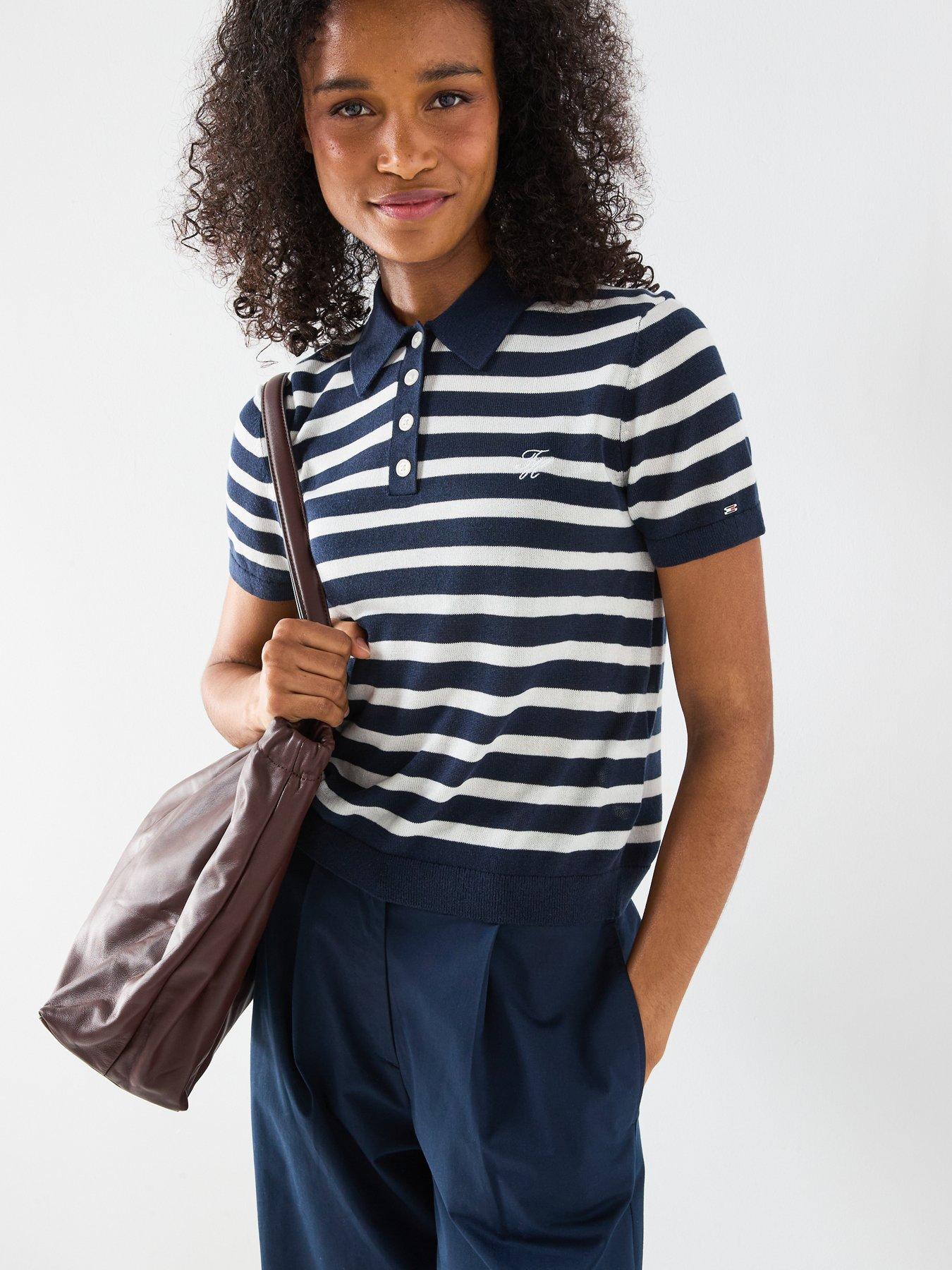  image of tommy-hilfiger-polo-sweater-blue-stripe