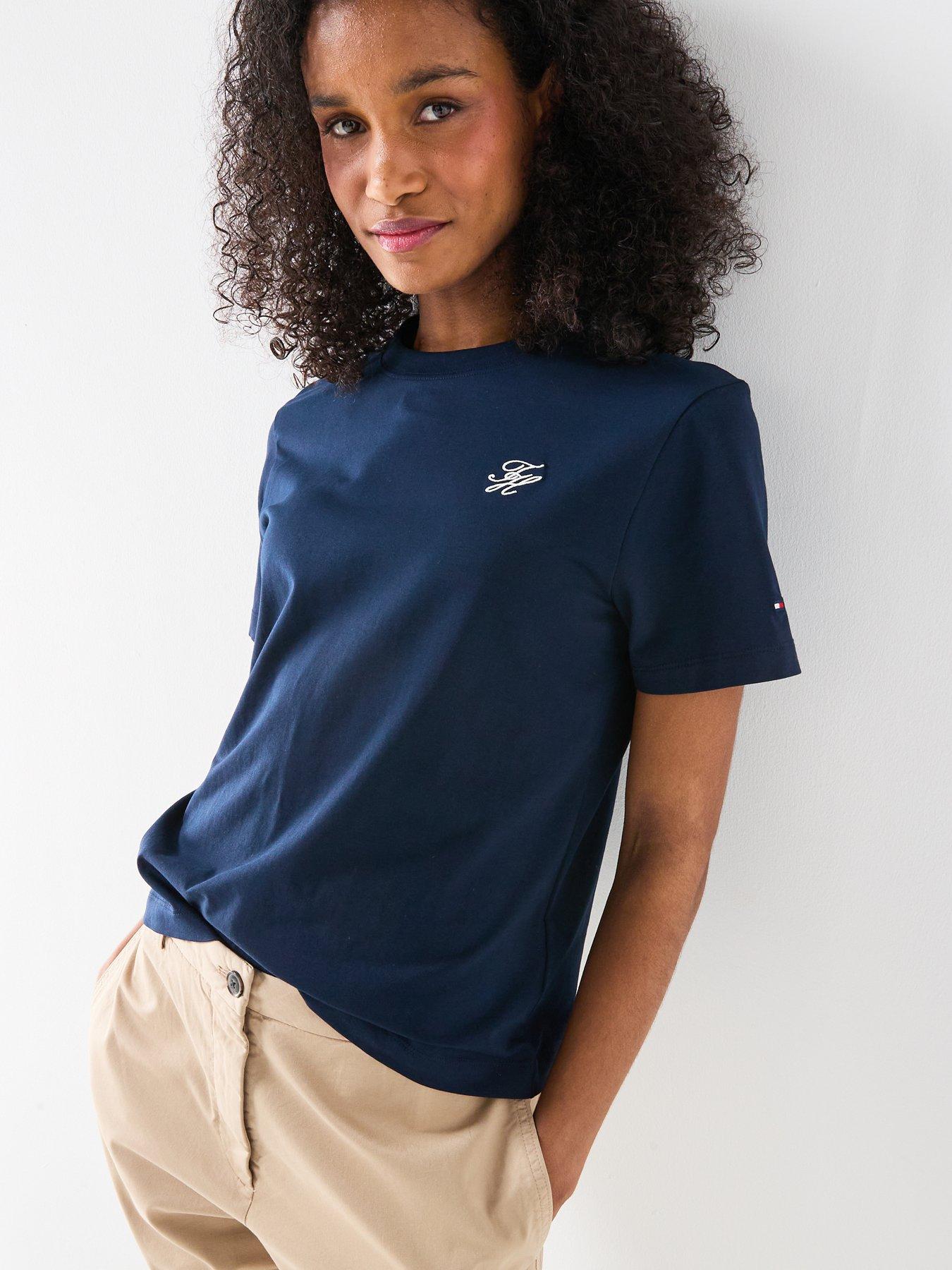 Image 1 of 5 of Tommy Hilfiger Short Sleeve T-Shirt - Blue - Navy