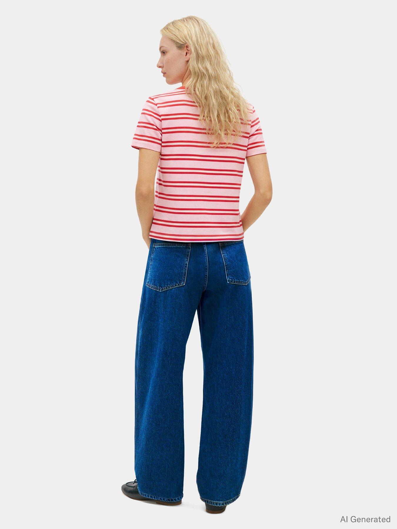  image of tommy-hilfiger-th-script-crew-neck-t-shirt-red