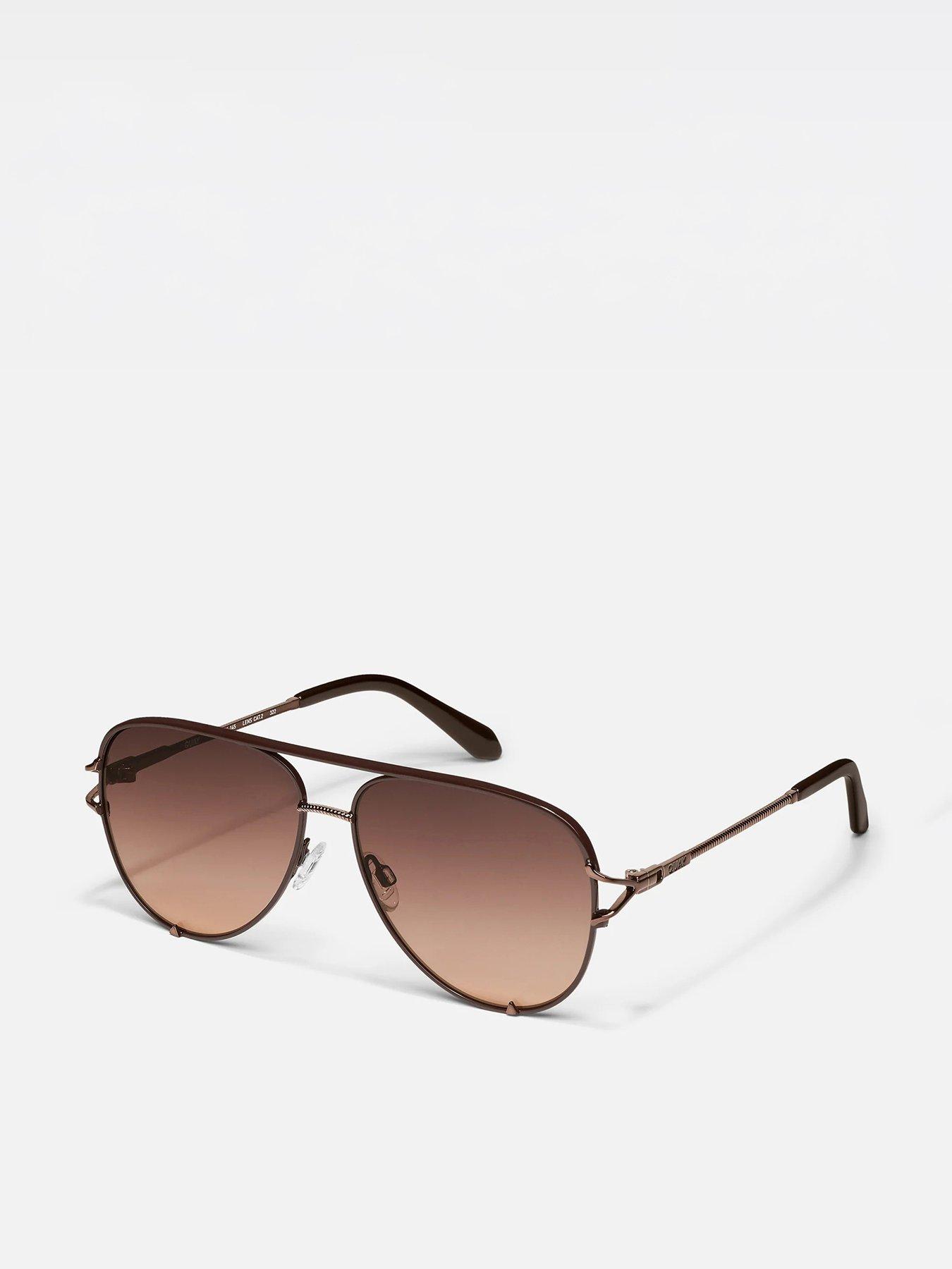 QUAY AUSTRALIA High Key Twist-chocolate/brown Fawn