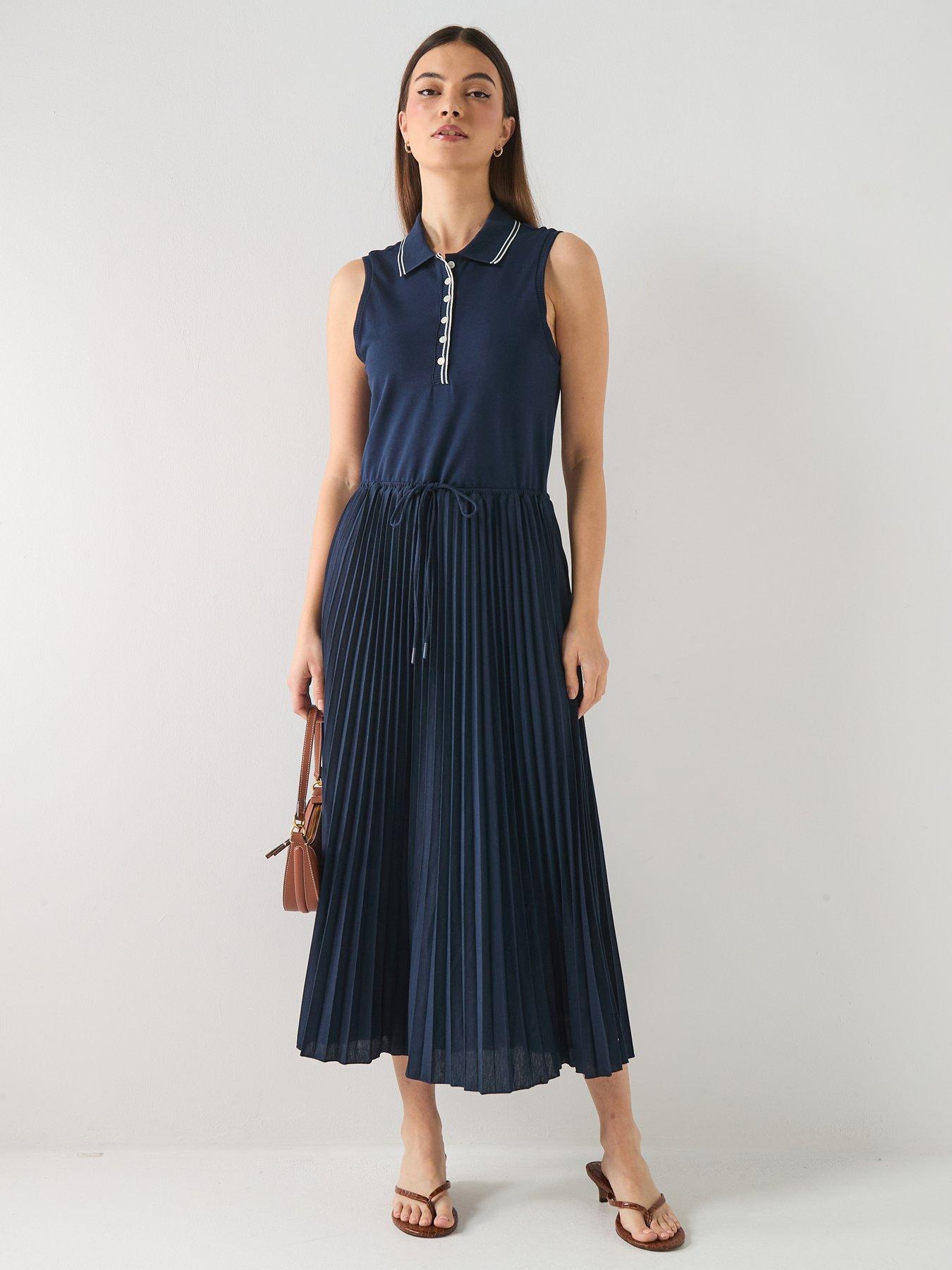 Tommy Hilfiger 1985 Pleated Polo Dress Ns