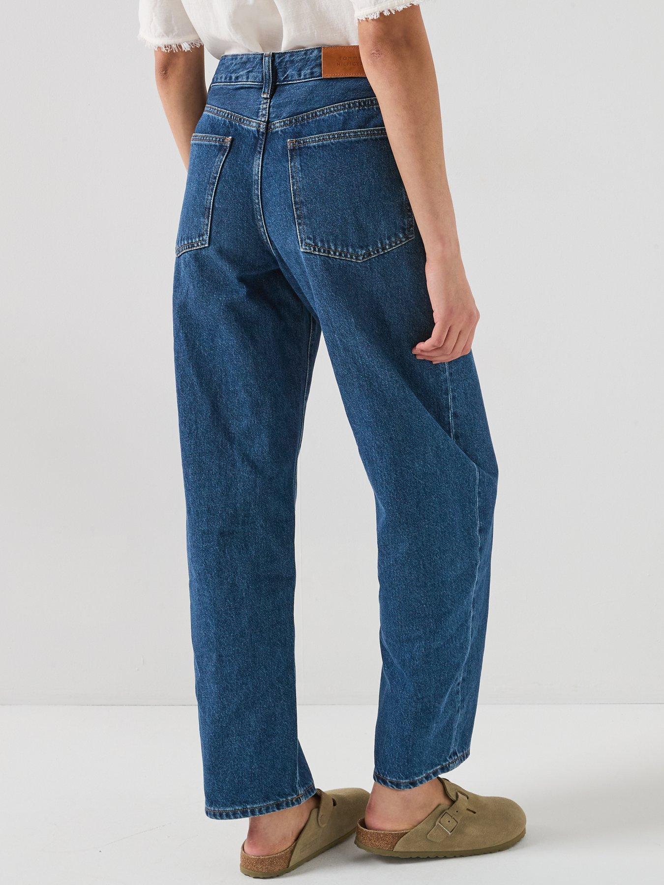  image of tommy-hilfiger-barrel-leg-jeans-blue