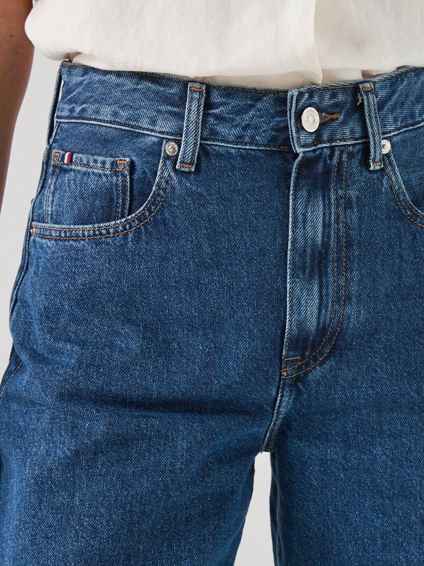  image of tommy-hilfiger-barrel-leg-jeans-blue