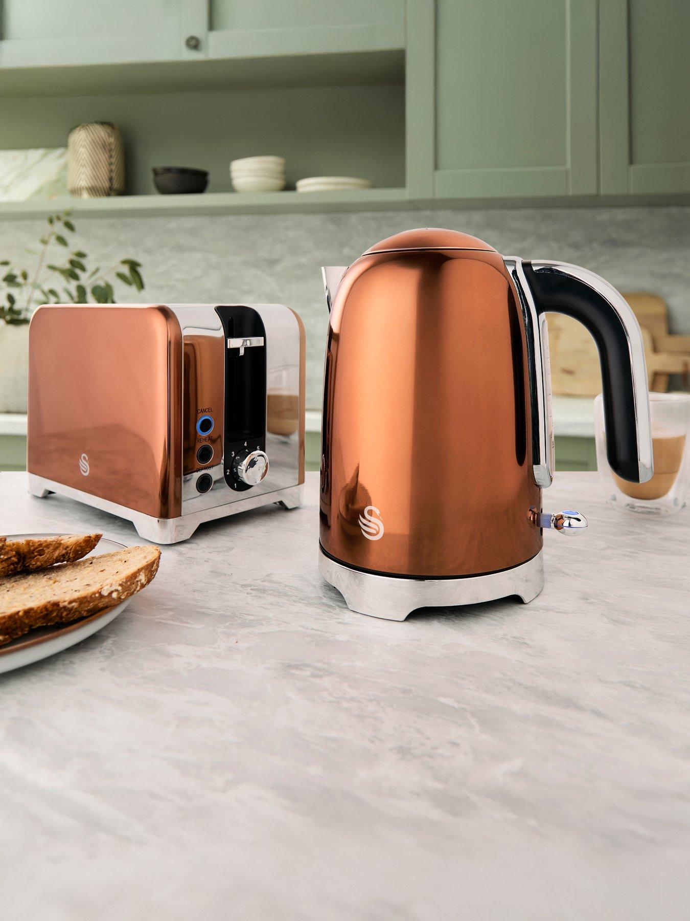 image of swan-solacenbsp2-slice-toaster-twin-pack--nbspcopper