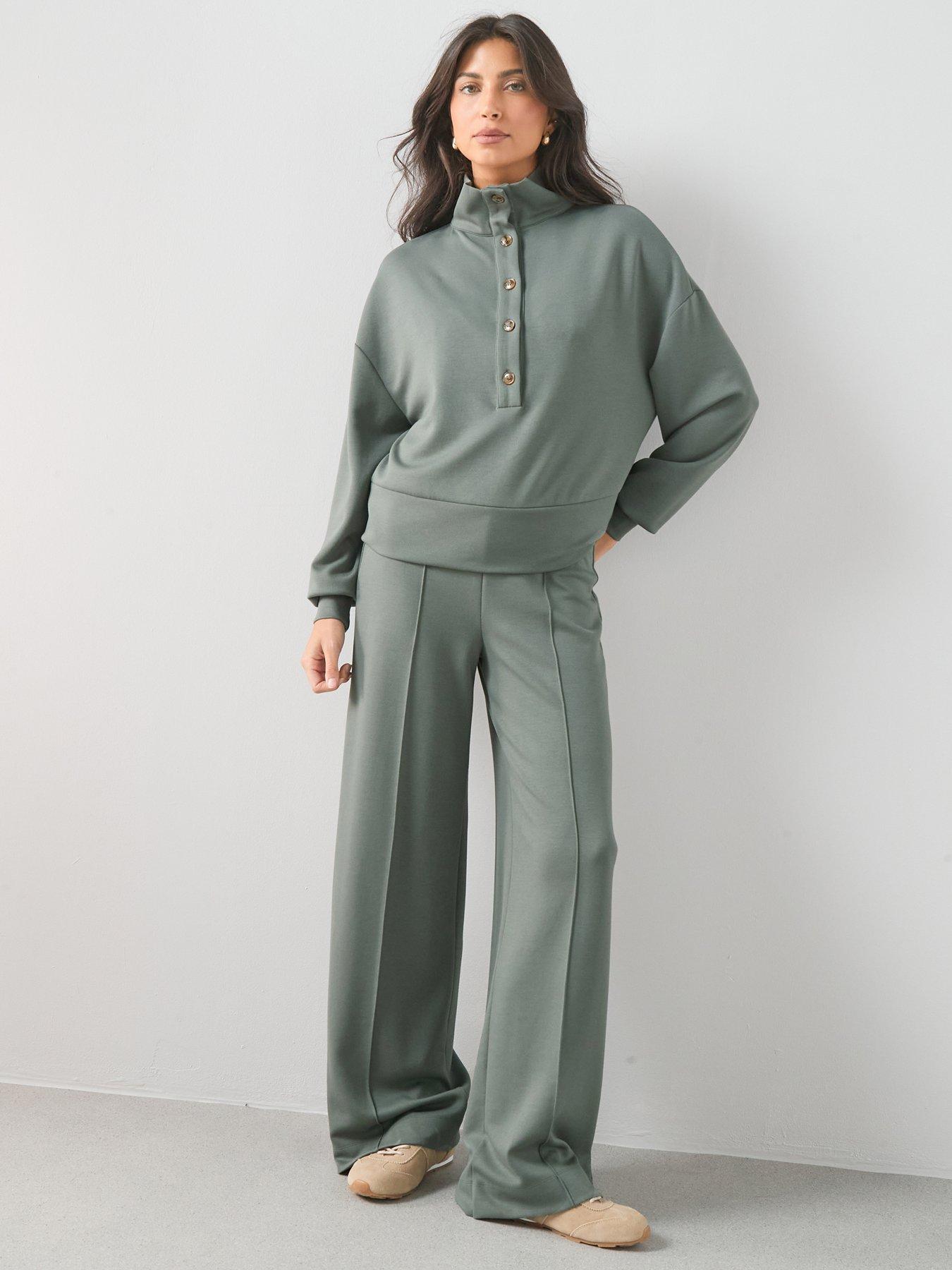 The Very Collection Soft Touch Modal Trouser Co-Ord - Green