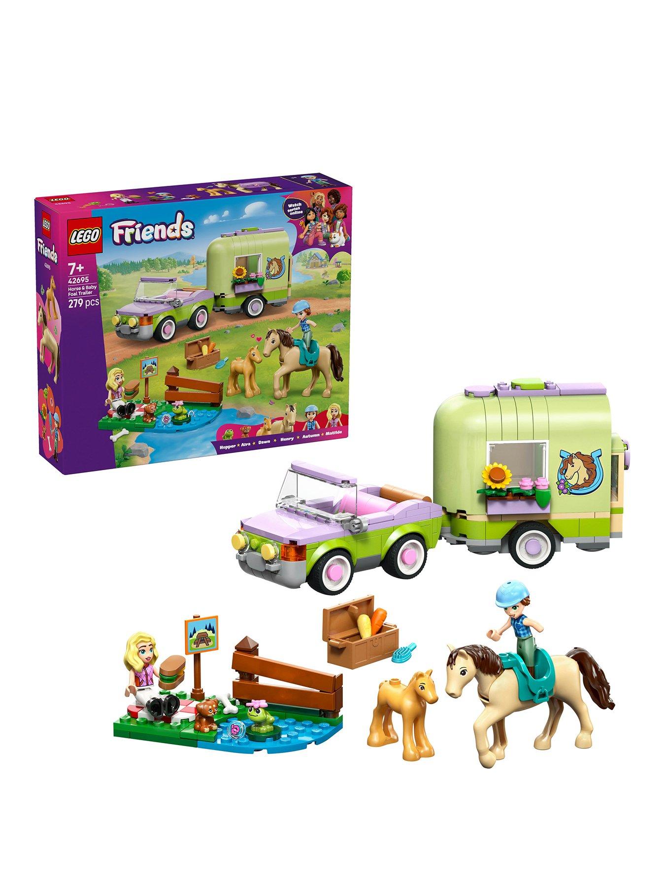 LEGO Friends Horse  &  Baby Foal Trailer Toy Set (42695)