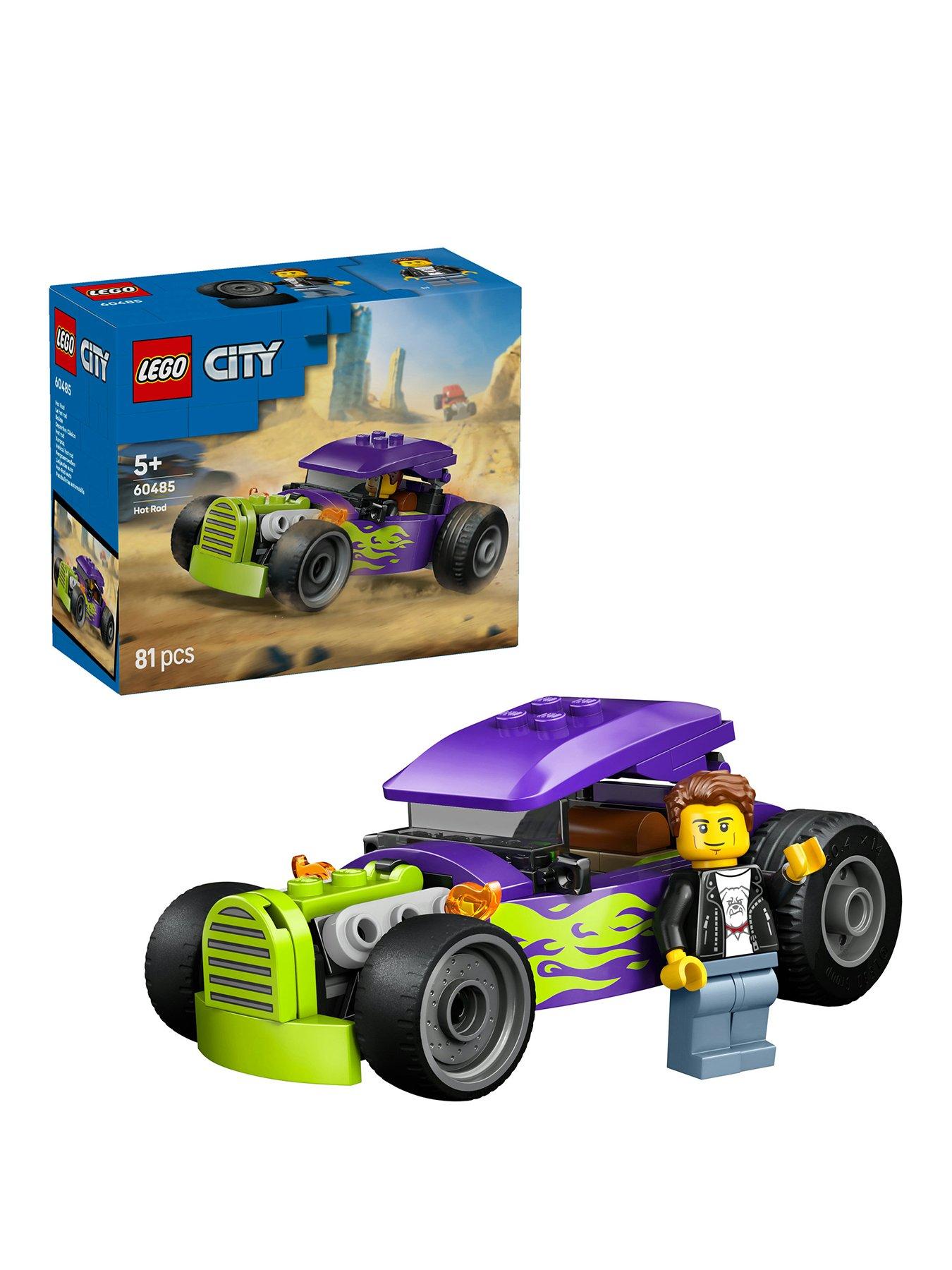 LEGO City Hot Rod Race Car Building Toy and Minifigure (60485)
