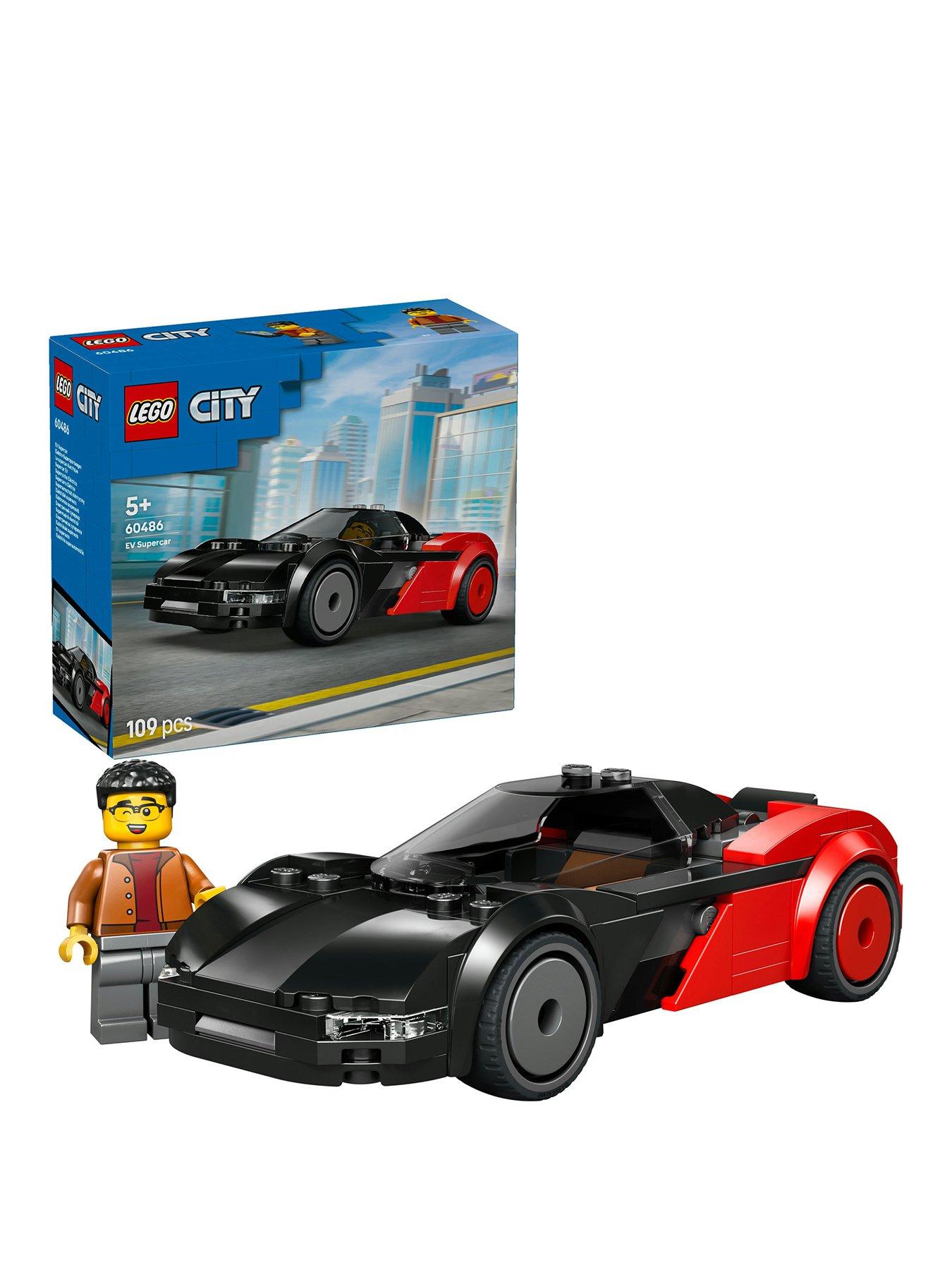 Image 1 of 8 of LEGO City EV Supercar Toy - Car Model Kit 60486